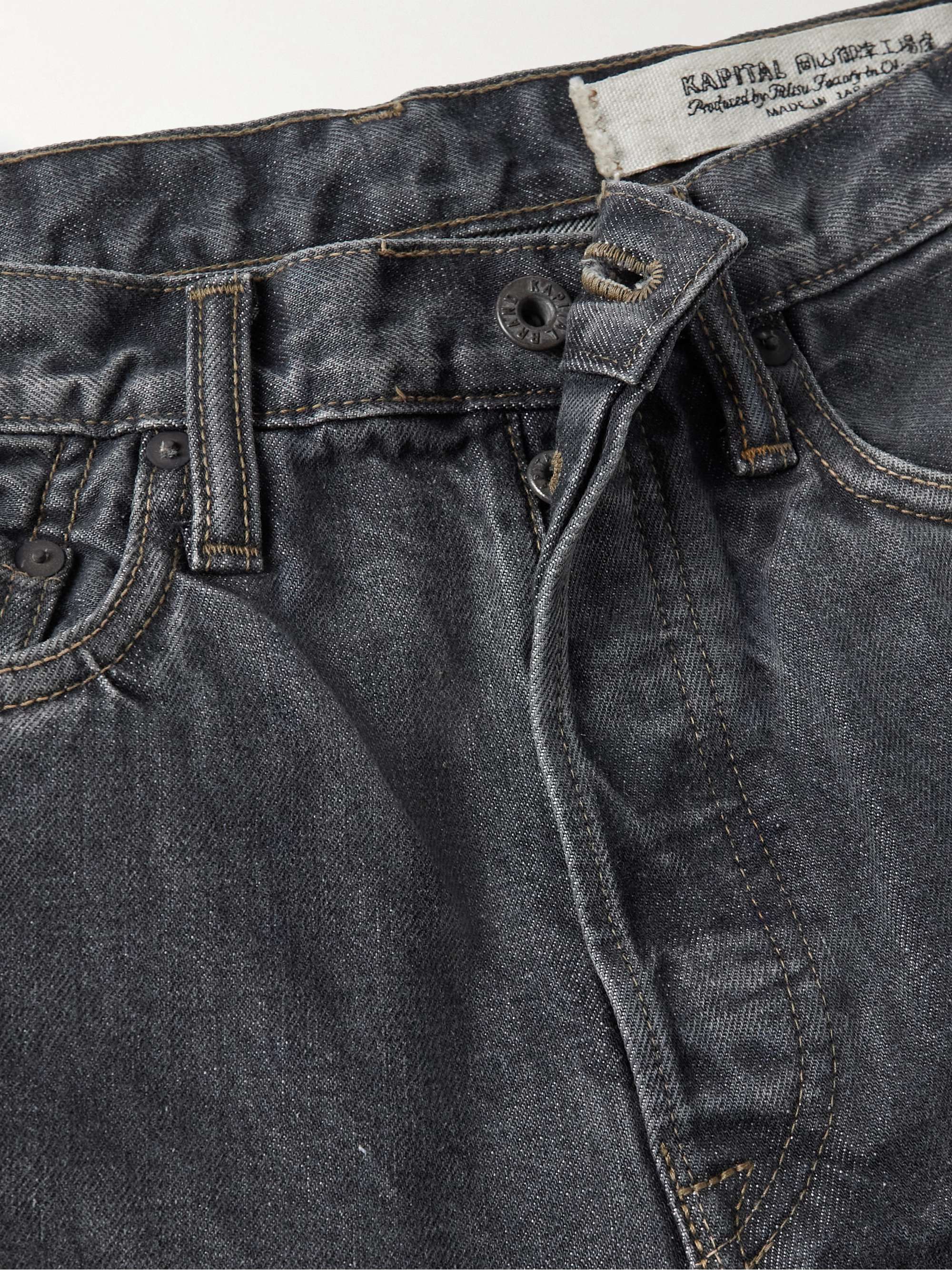 KAPITAL Straight-Leg Embellished Jeans