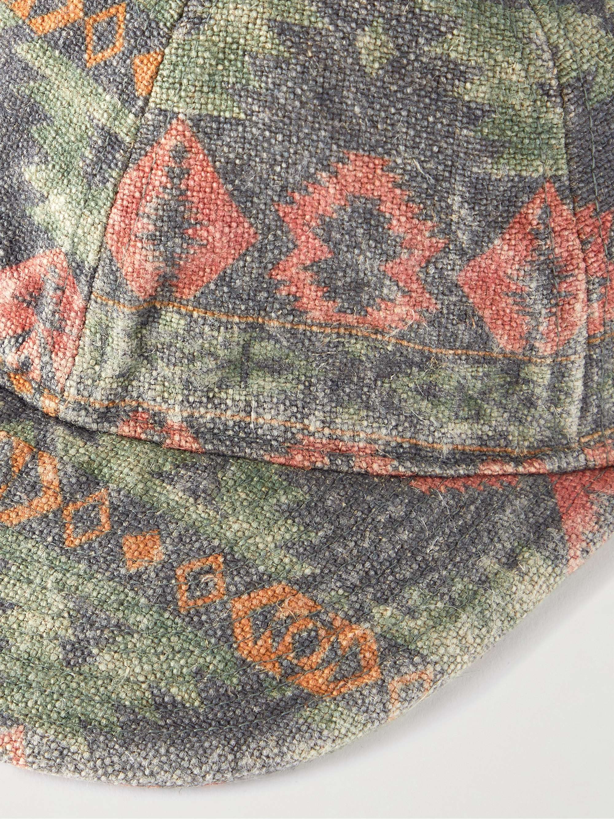 RRL Printed Linen-Canvas Baseball Cap