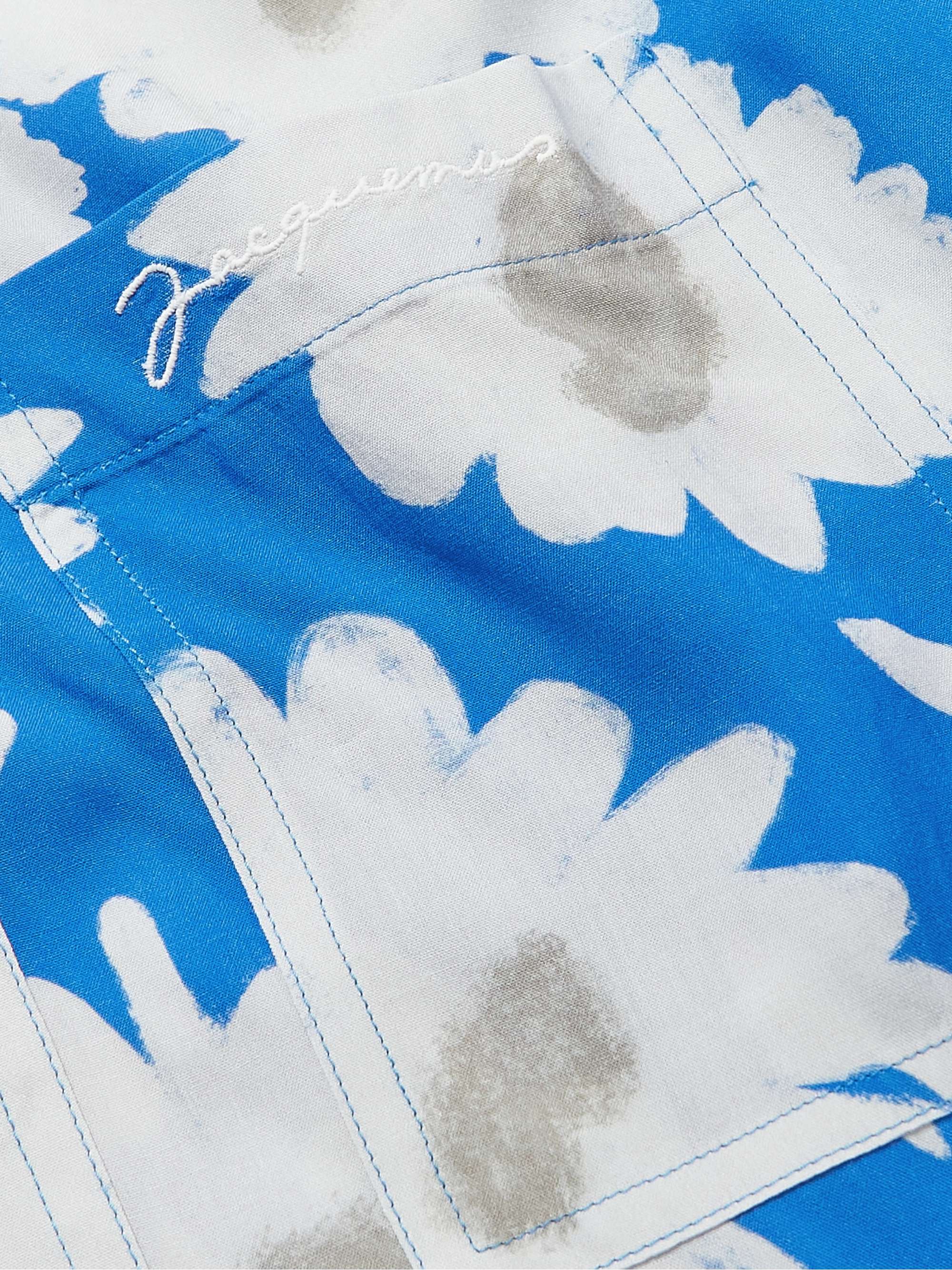JACQUEMUS Floral-Print Voile Shirt