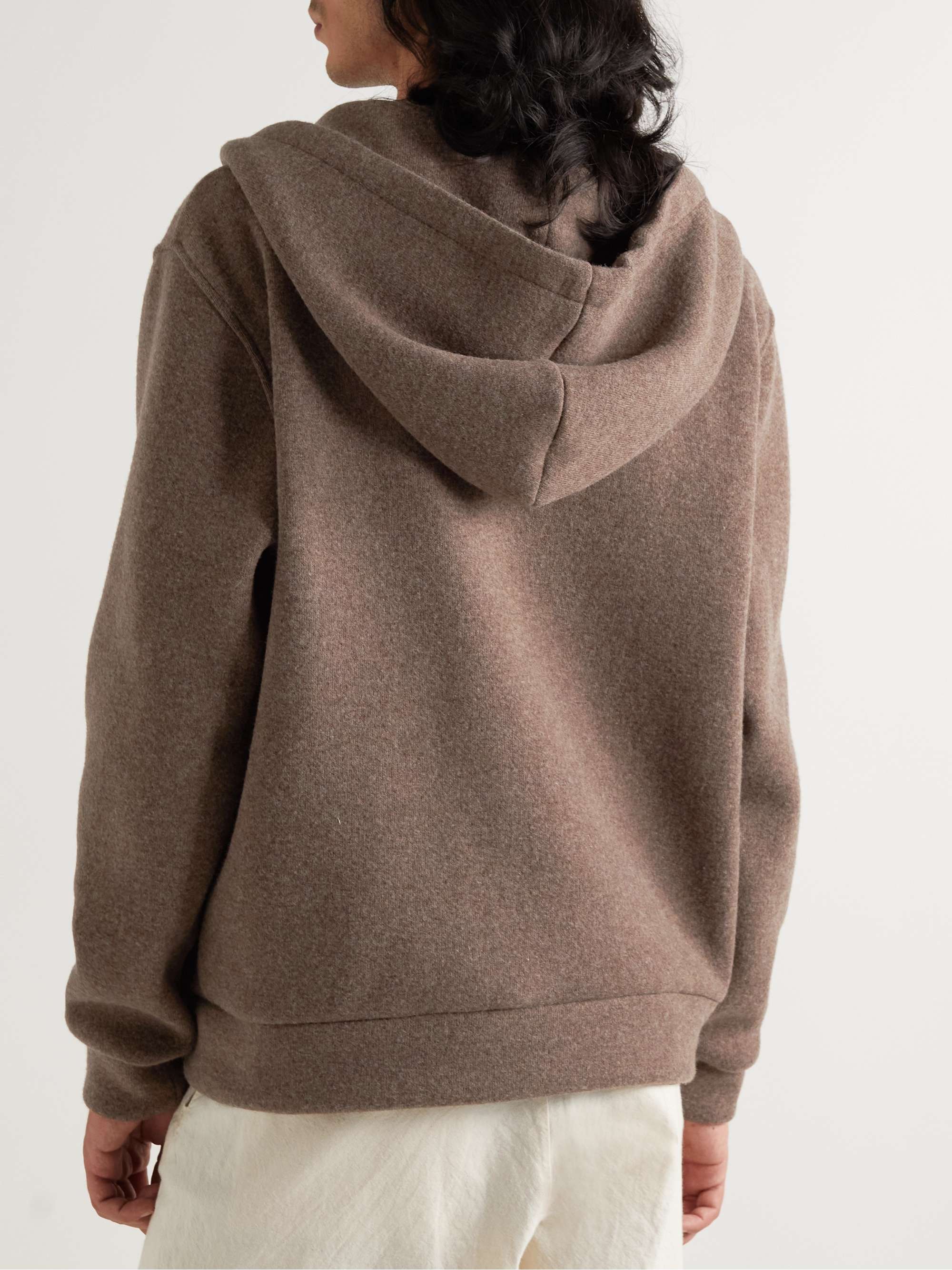BARENA Andana Wool-Blend Zip-Up Hoodie