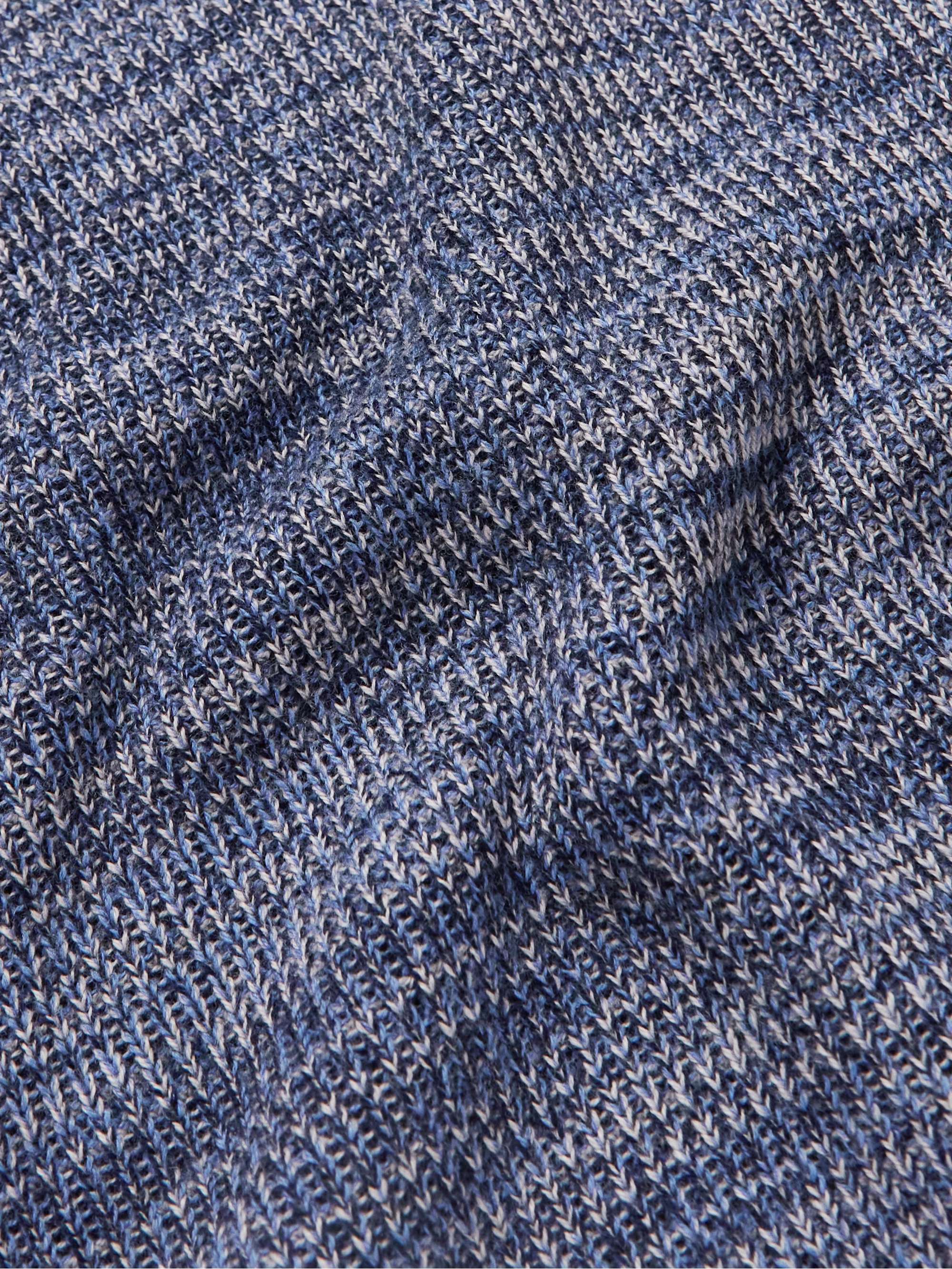 BARENA Cimador Ribbed Wool Mock-Neck Sweater