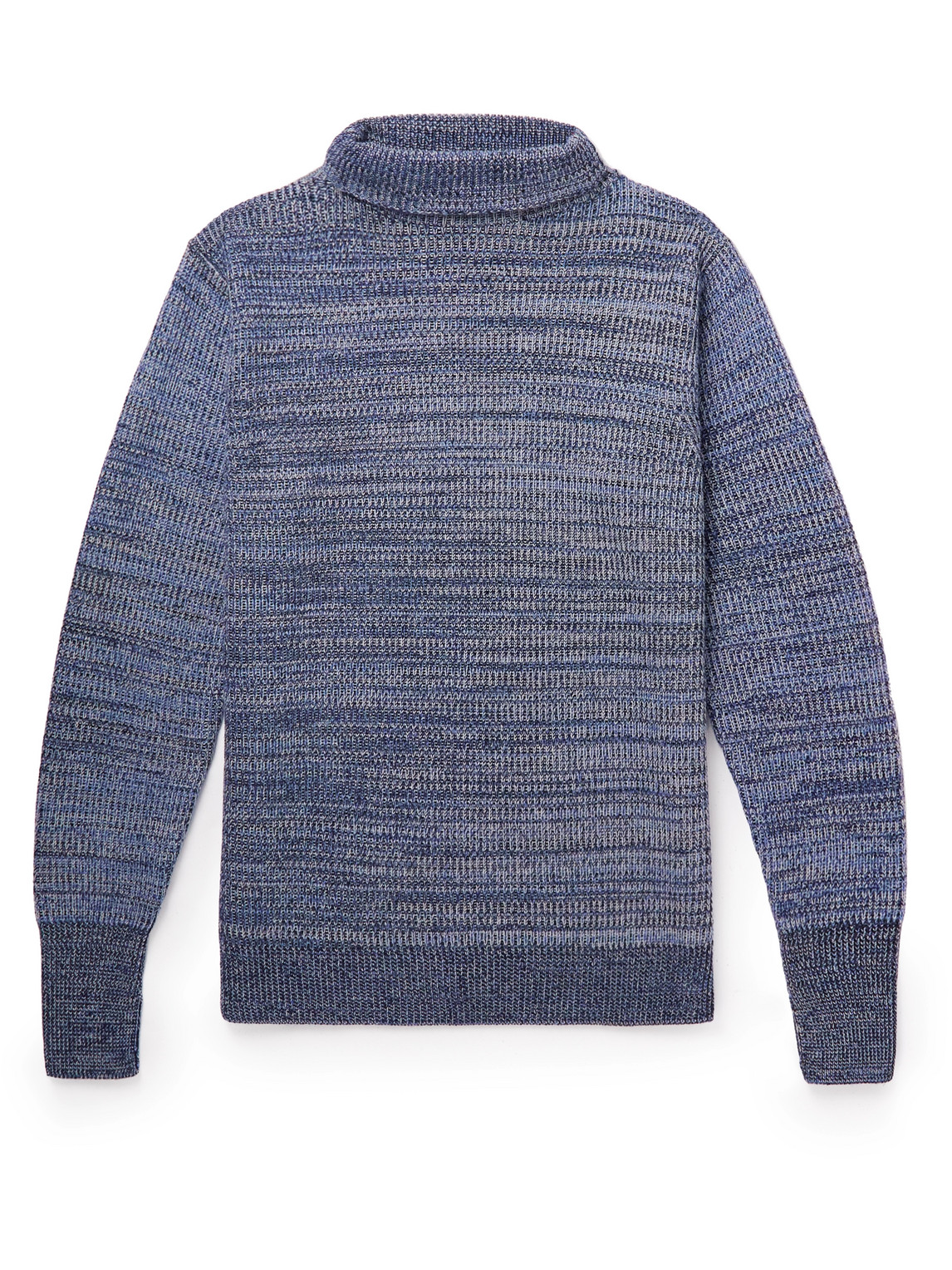 Cimador Ribbed Wool Mock-Neck Sweater