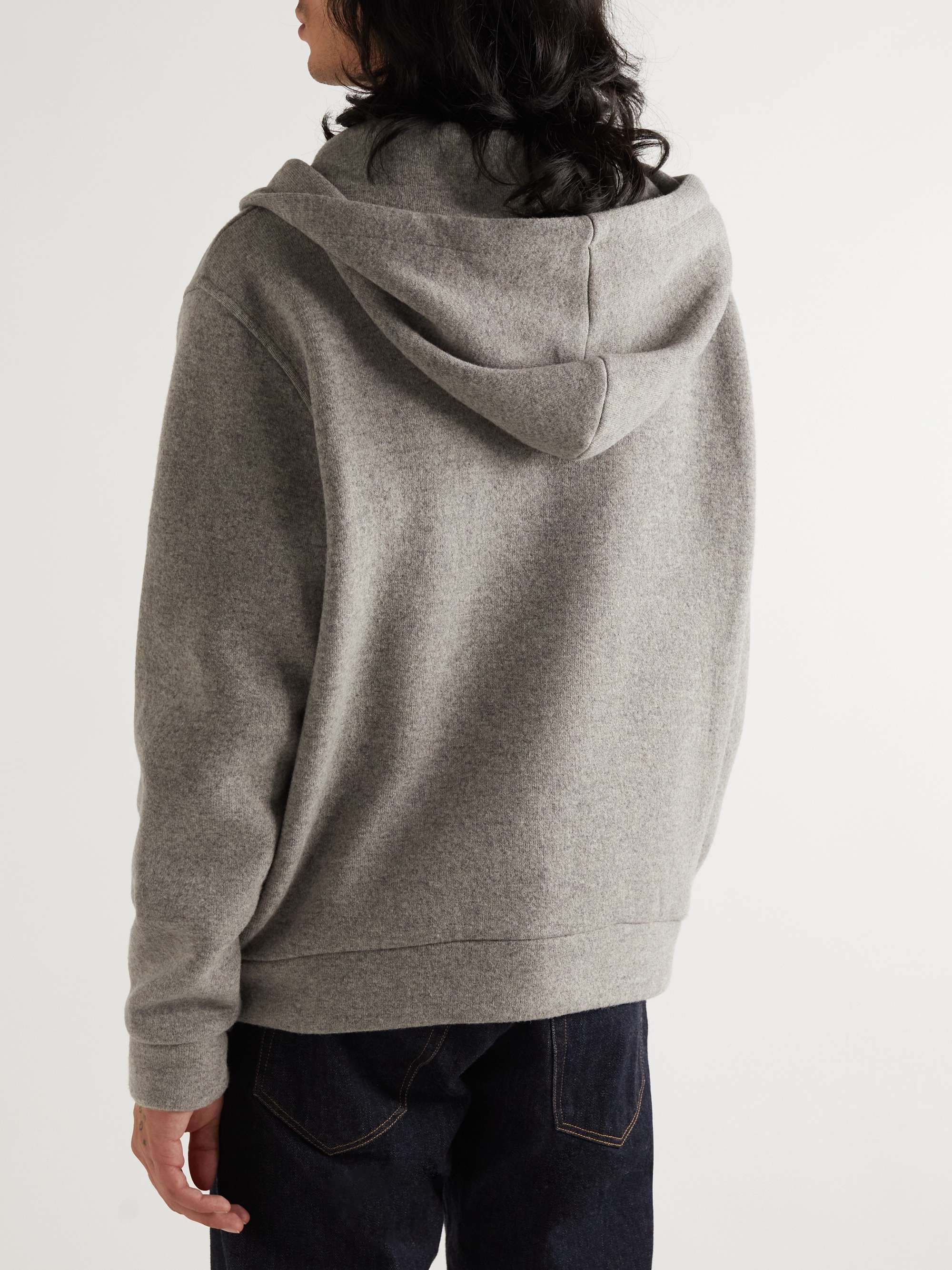 BARENA Andana Wool-Blend Zip-Up Hoodie