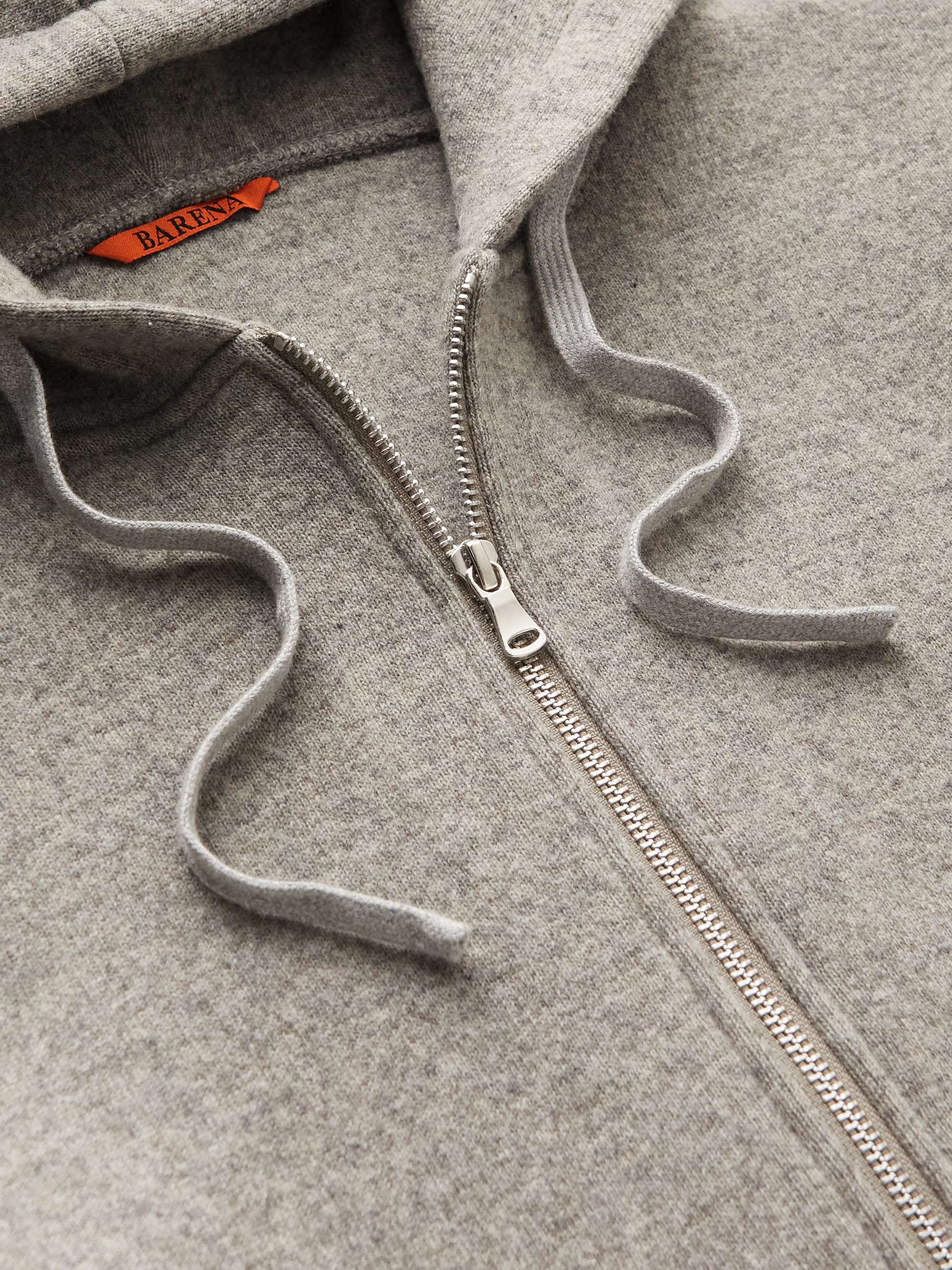 BARENA Andana Wool-Blend Zip-Up Hoodie