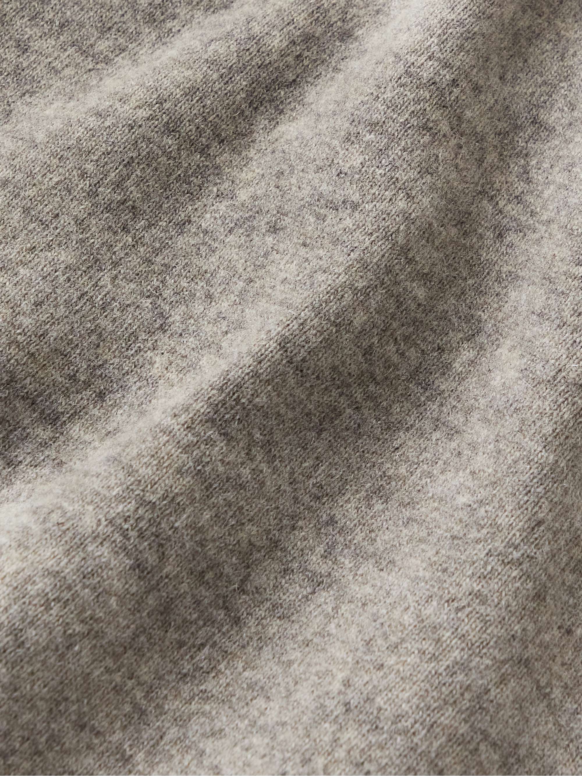 BARENA Andana Wool-Blend Zip-Up Hoodie