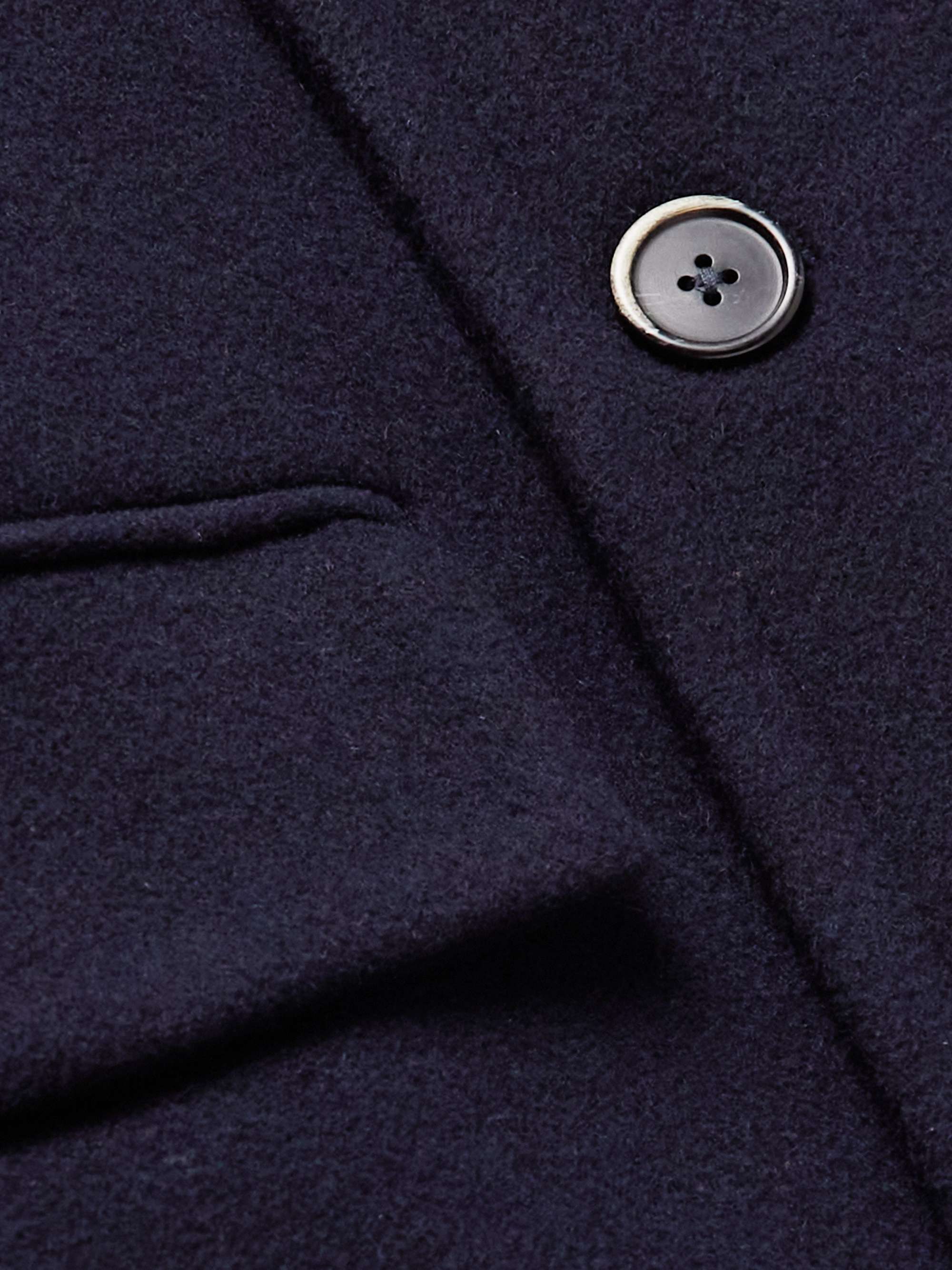 BARENA Leuter Double-Breasted Belted Wool-Blend Overcoat