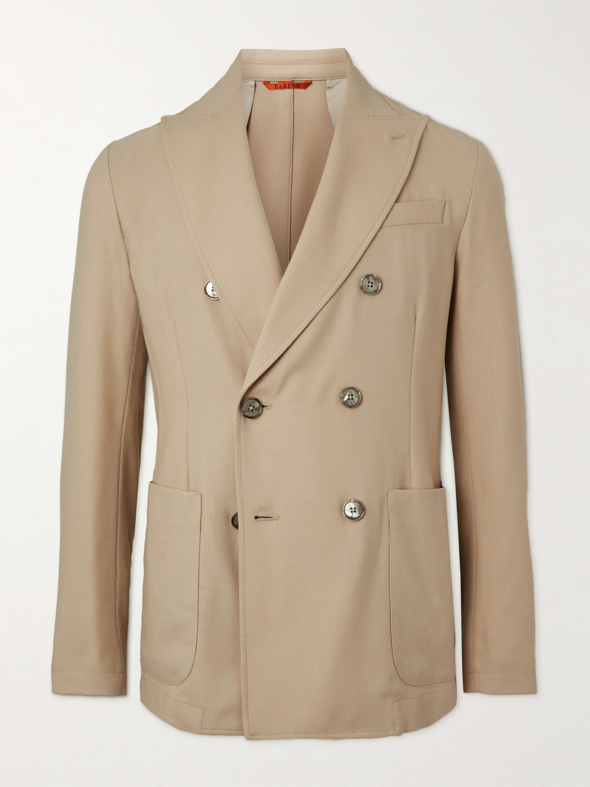 Beige double deals breasted blazer mens