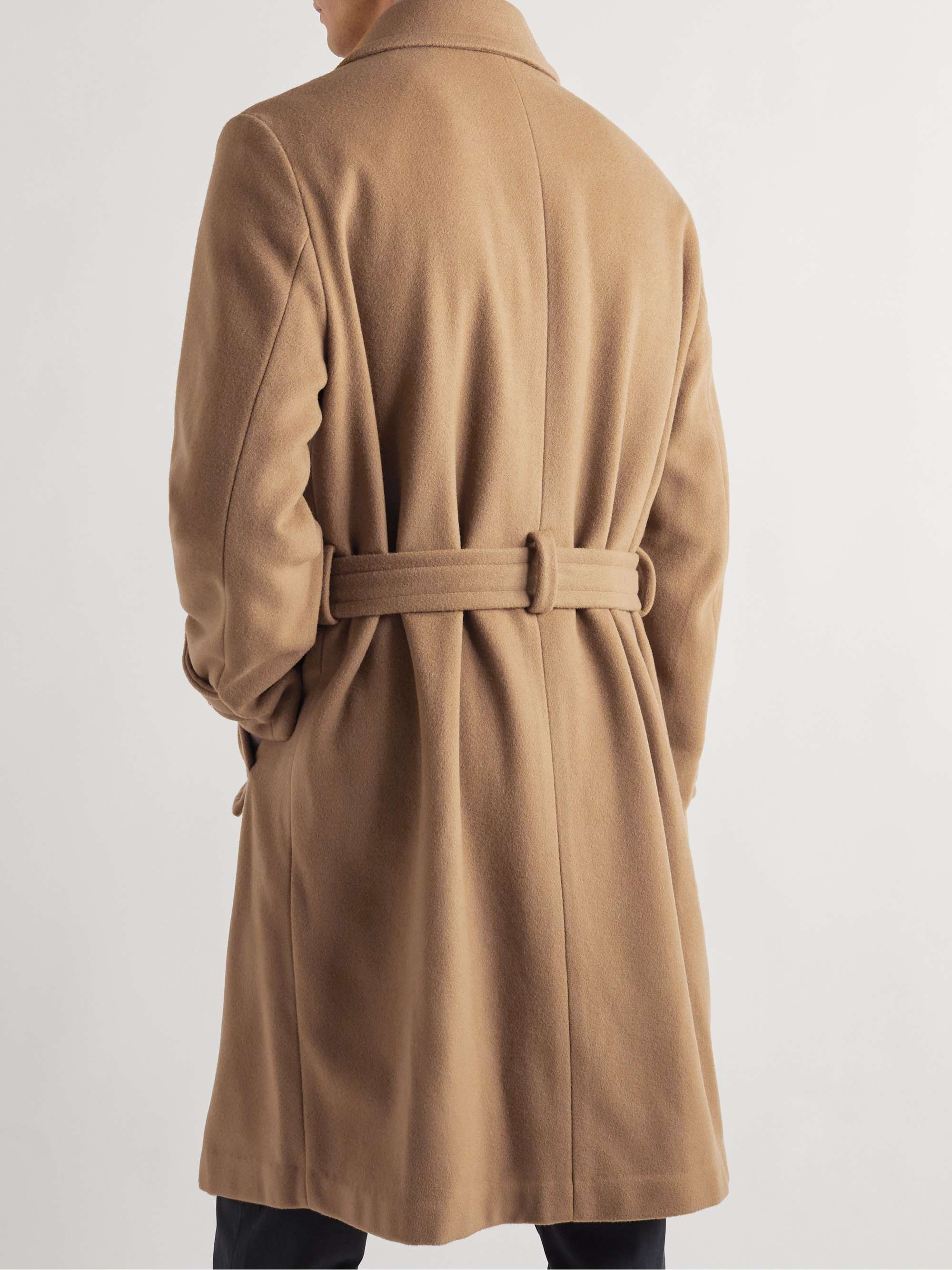 BARENA Paramar Belted Wool-Blend Overcoat