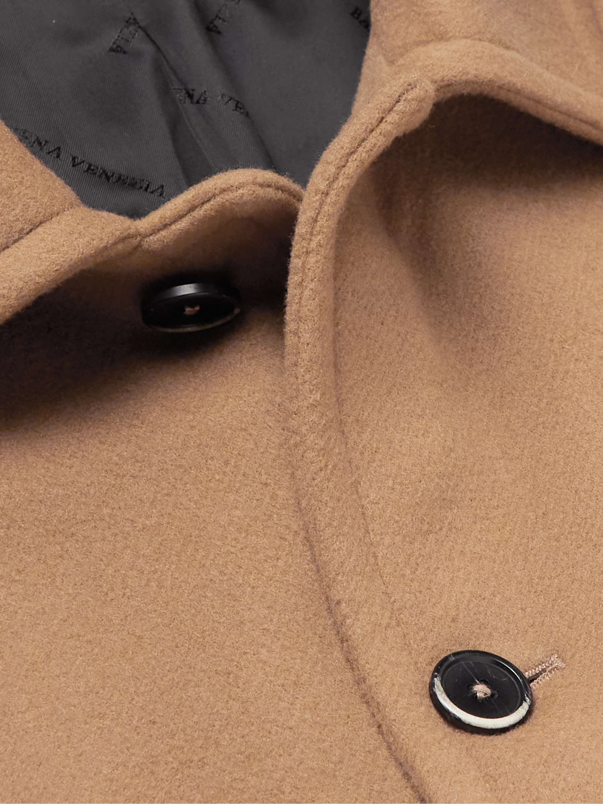 BARENA Paramar Belted Wool-Blend Overcoat