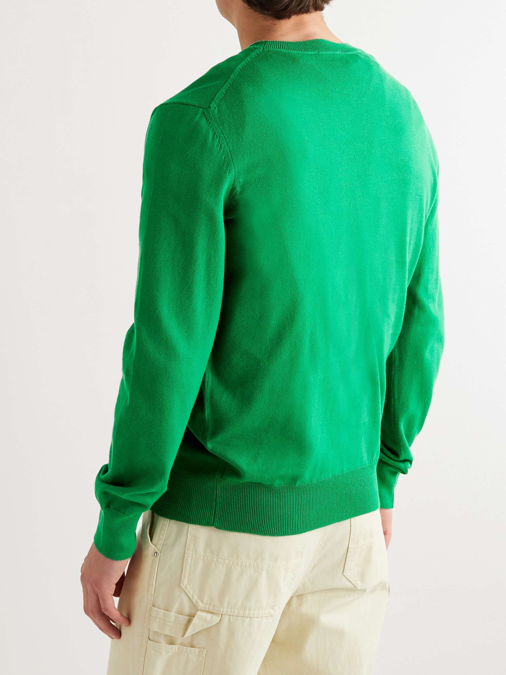 A.P.C. Otis Logo-Embroidered Cotton Sweater