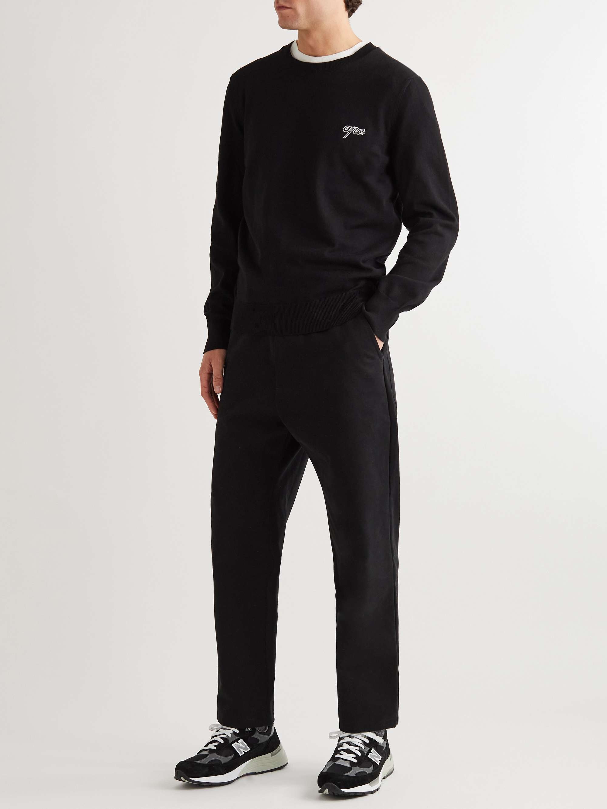 Otis Logo-Embroidered Cotton Sweater