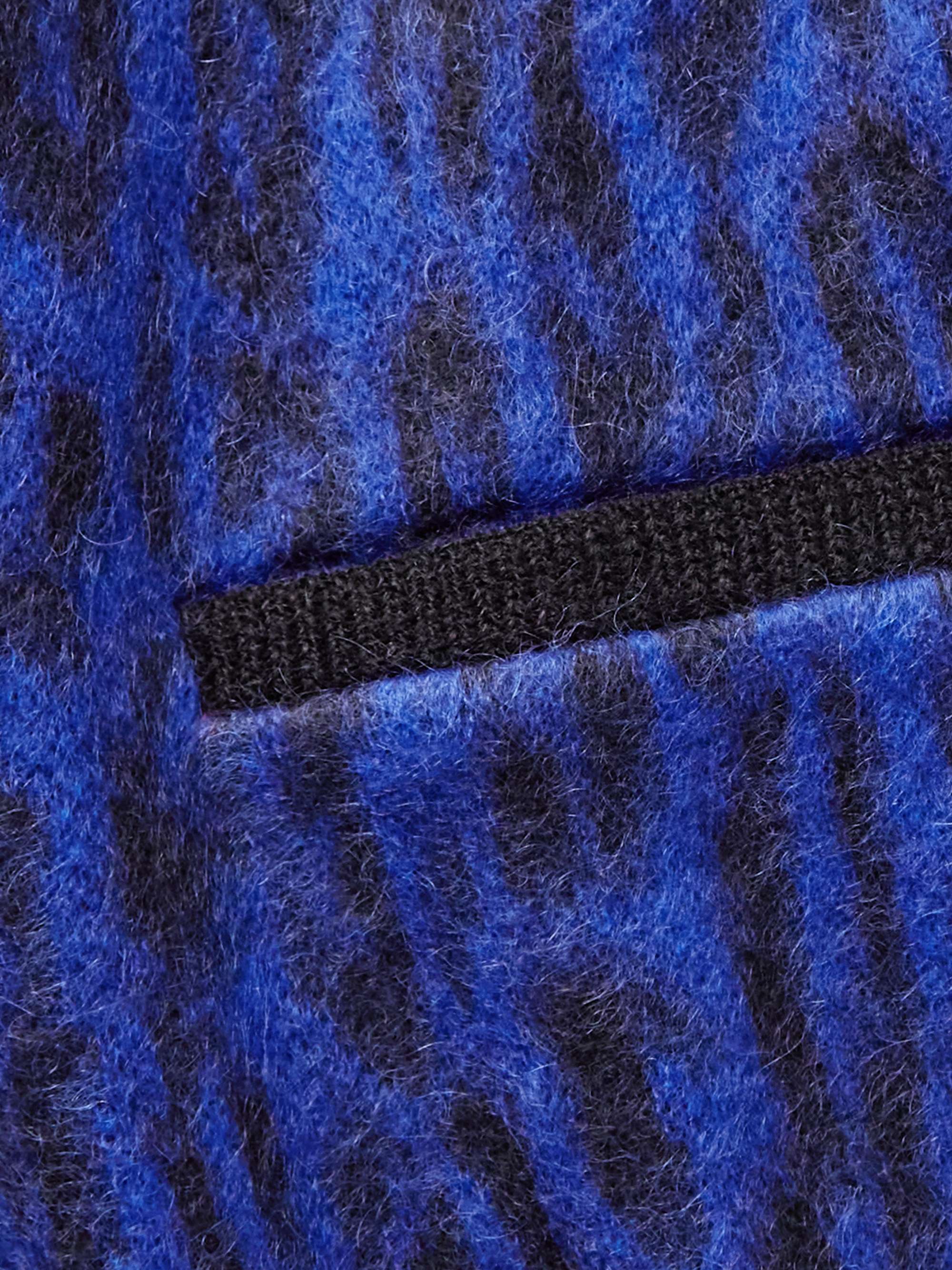 Leopard-Jacquard Knitted Cardigan