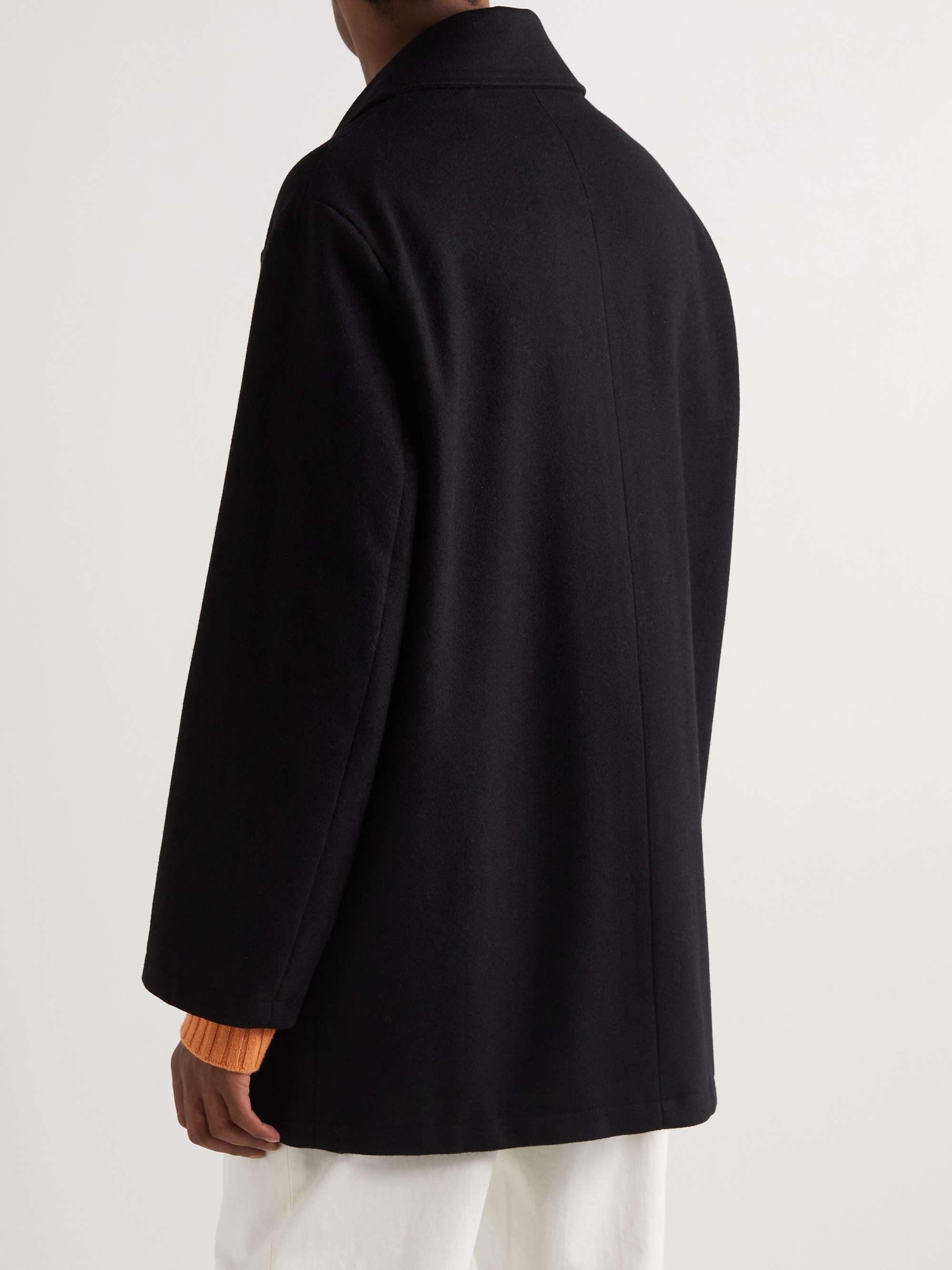BARENA Ganga Wool-Blend Felt Coat