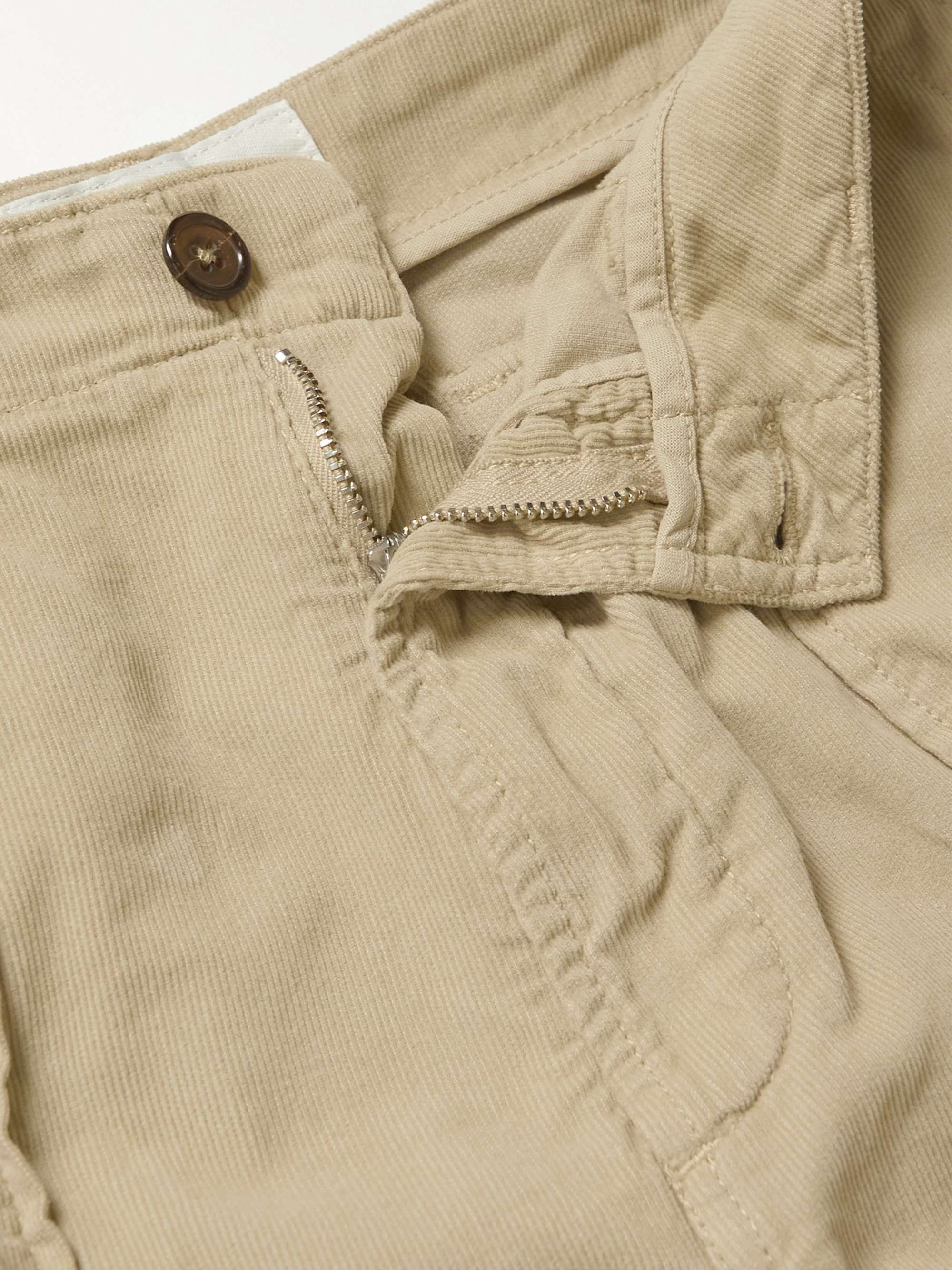 UNIVERSAL WORKS Fatigue Wide-Leg Cotton-Corduroy Shorts