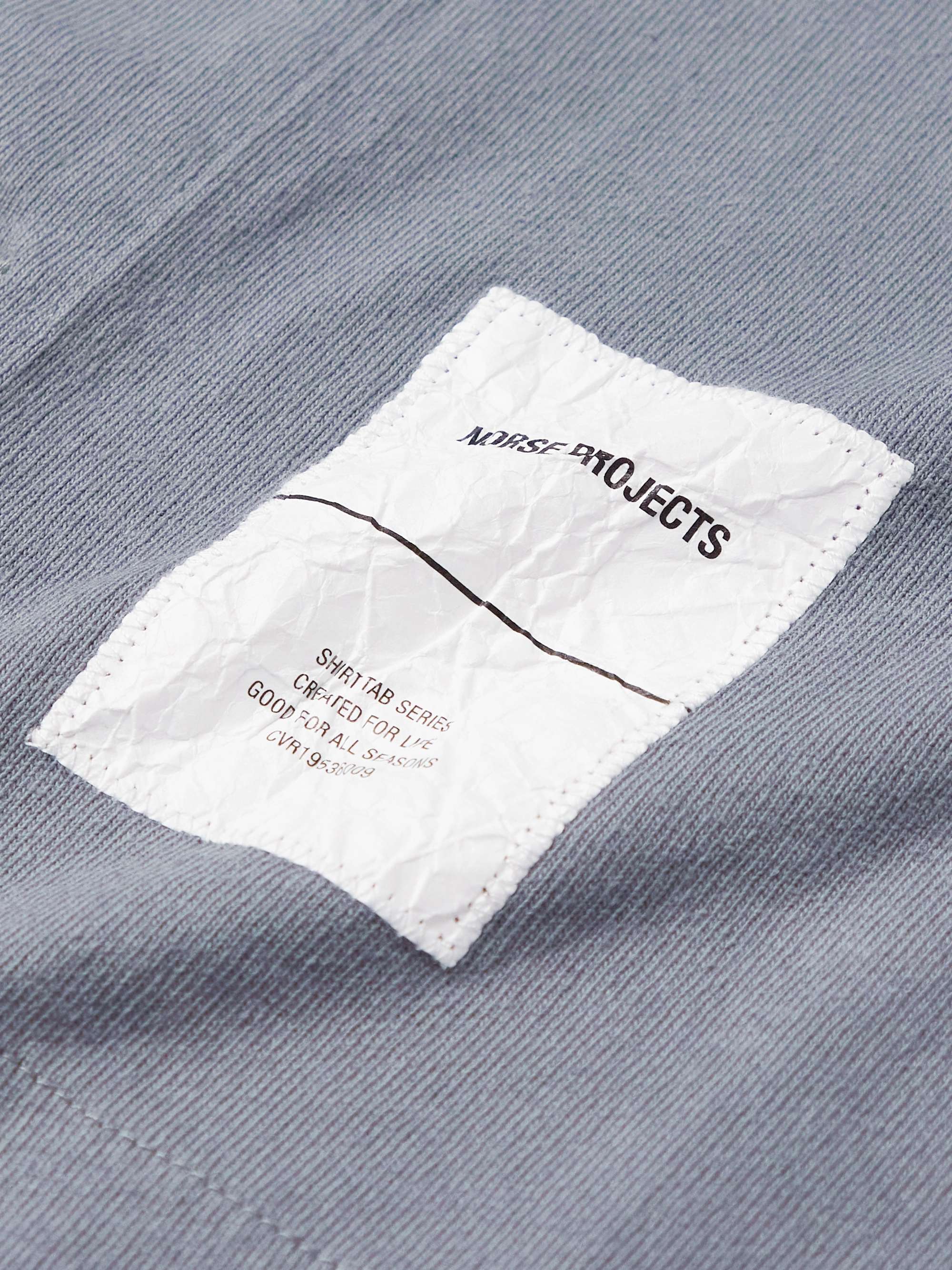 NORSE PROJECTS Gustav Logo-Appliquéd Cotton-Jersey Shirt for Men | MR ...