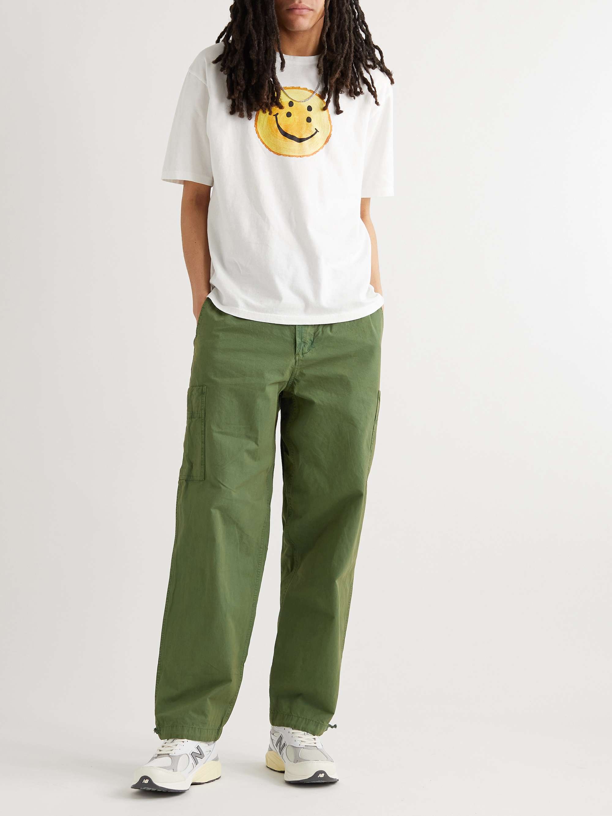 GENERAL ADMISSION Rat Rock Straight-Leg Cotton-Poplin Cargo Trousers