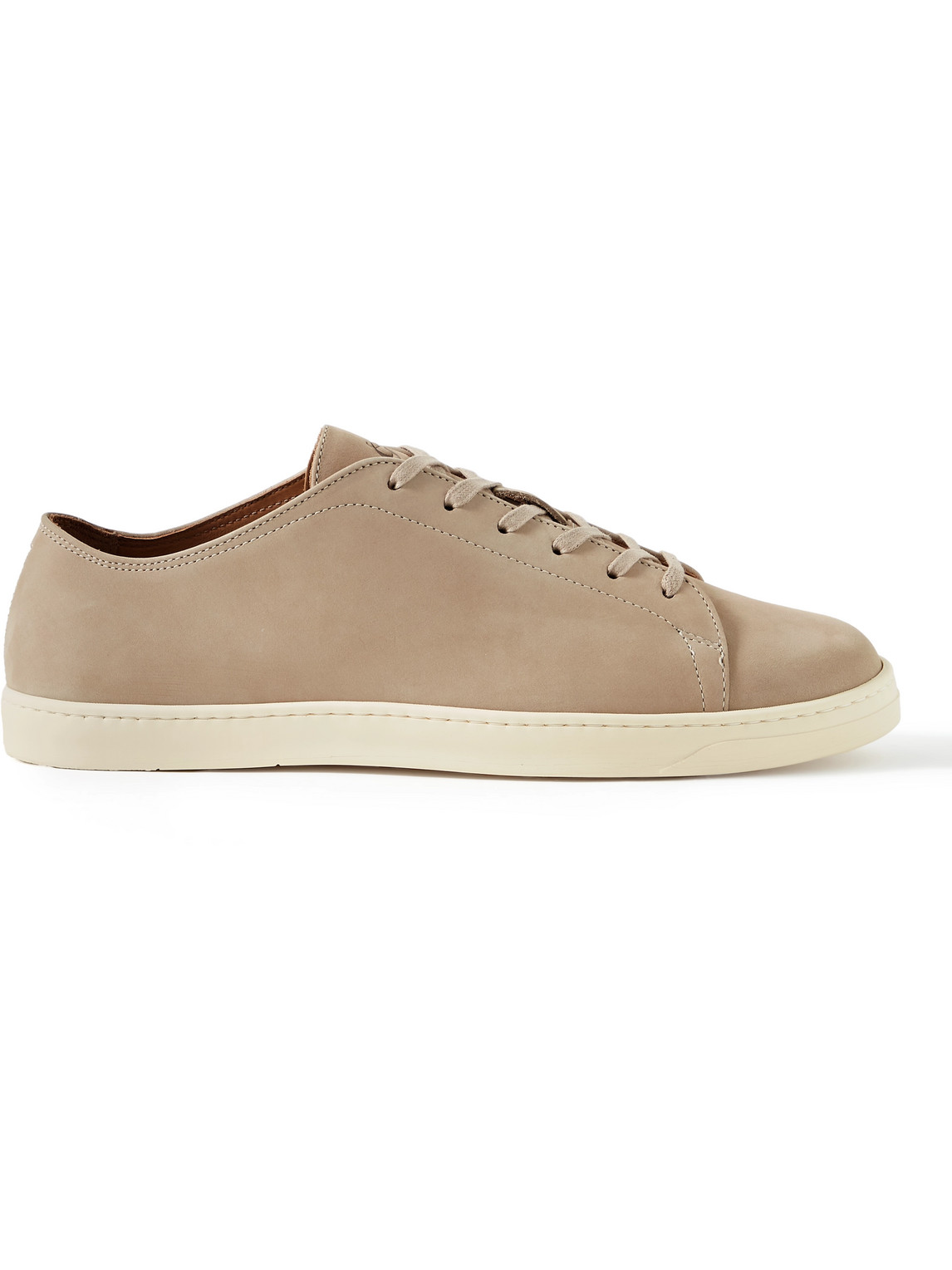 George Cleverley Nubuck Trainers In Neutrals