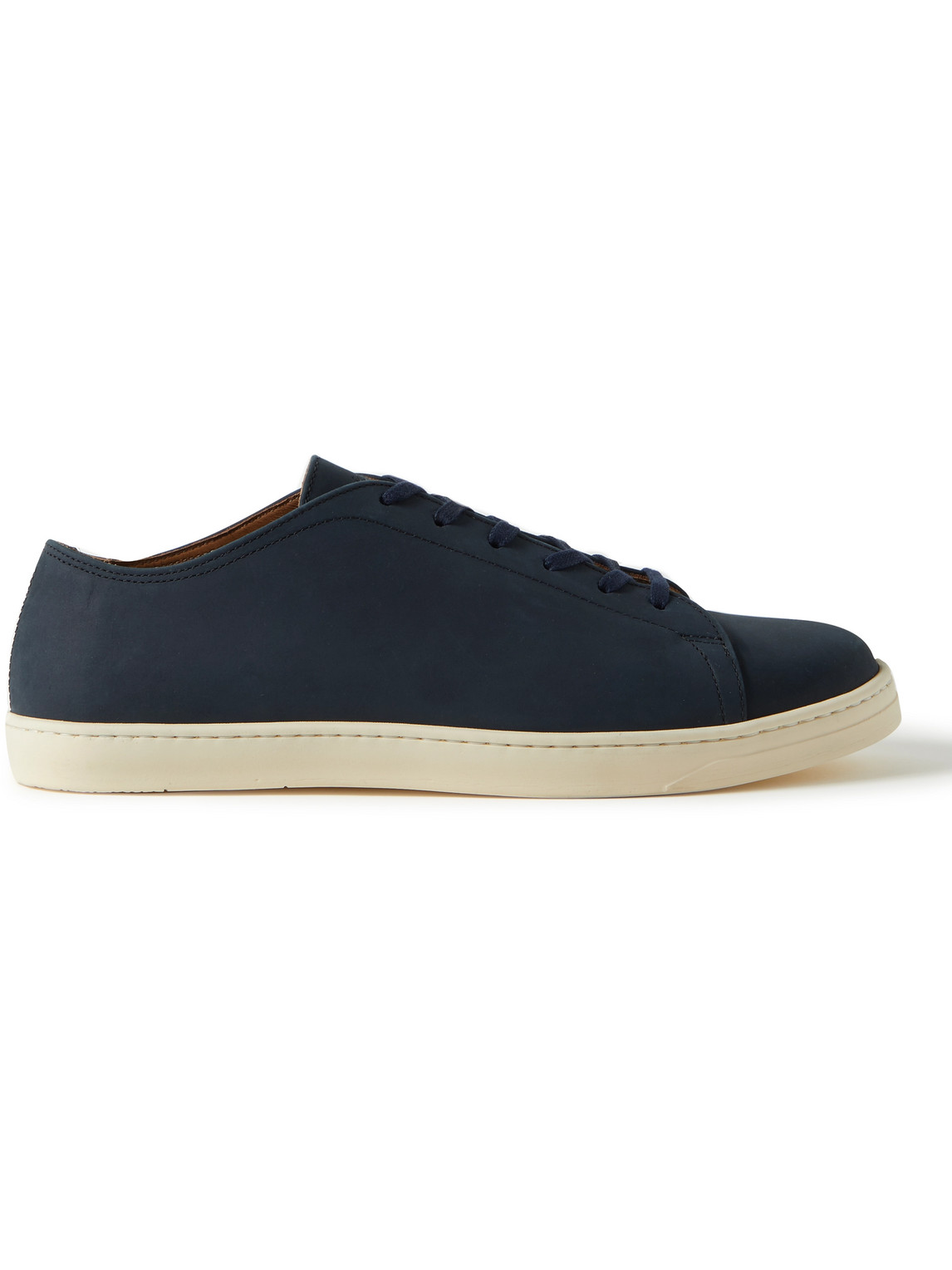 George Cleverley Nubuck Trainers In Blue