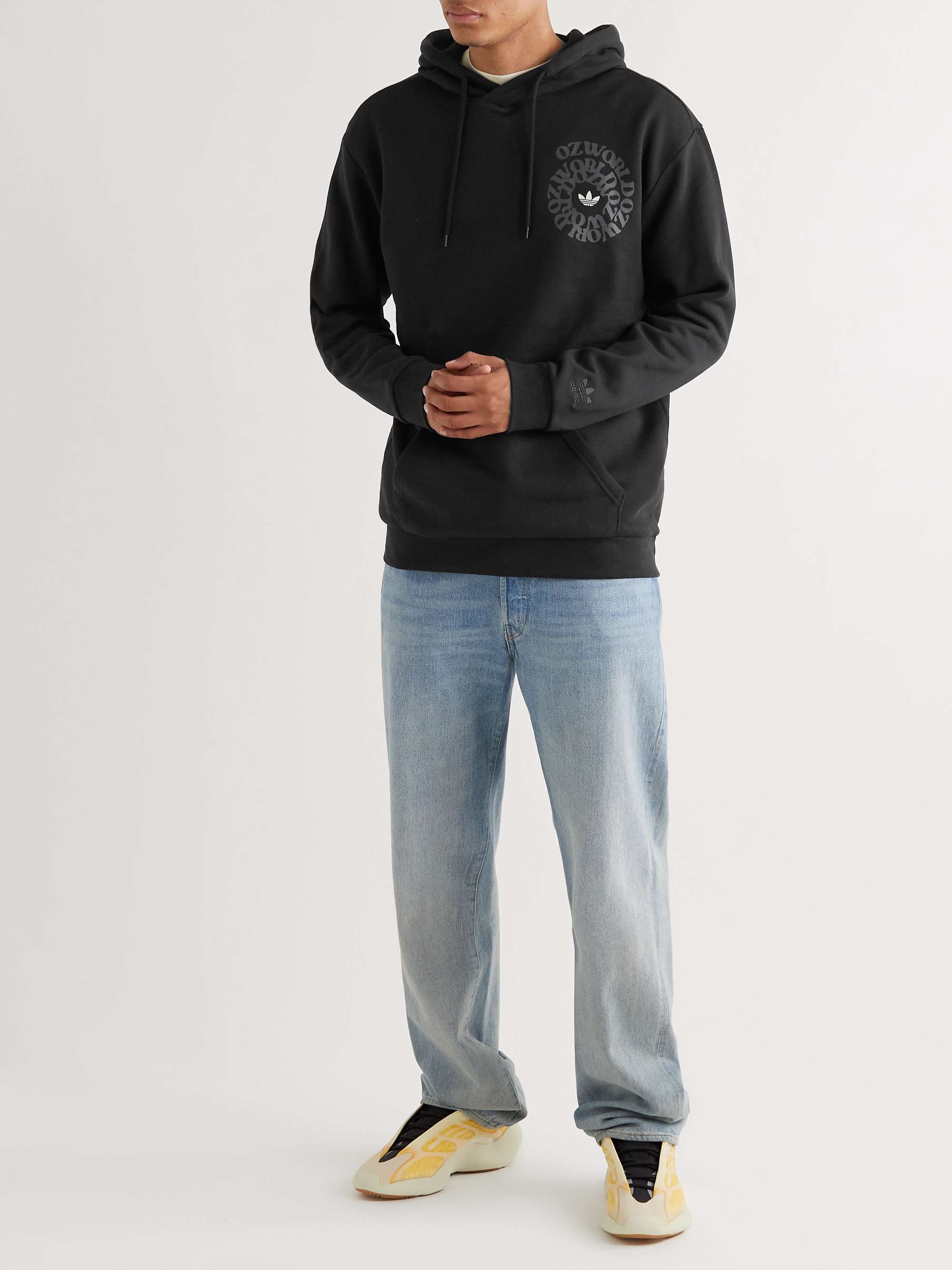 ADIDAS ORIGINALS Ozworld Logo-Print Cotton-Jersey Sweatshirt