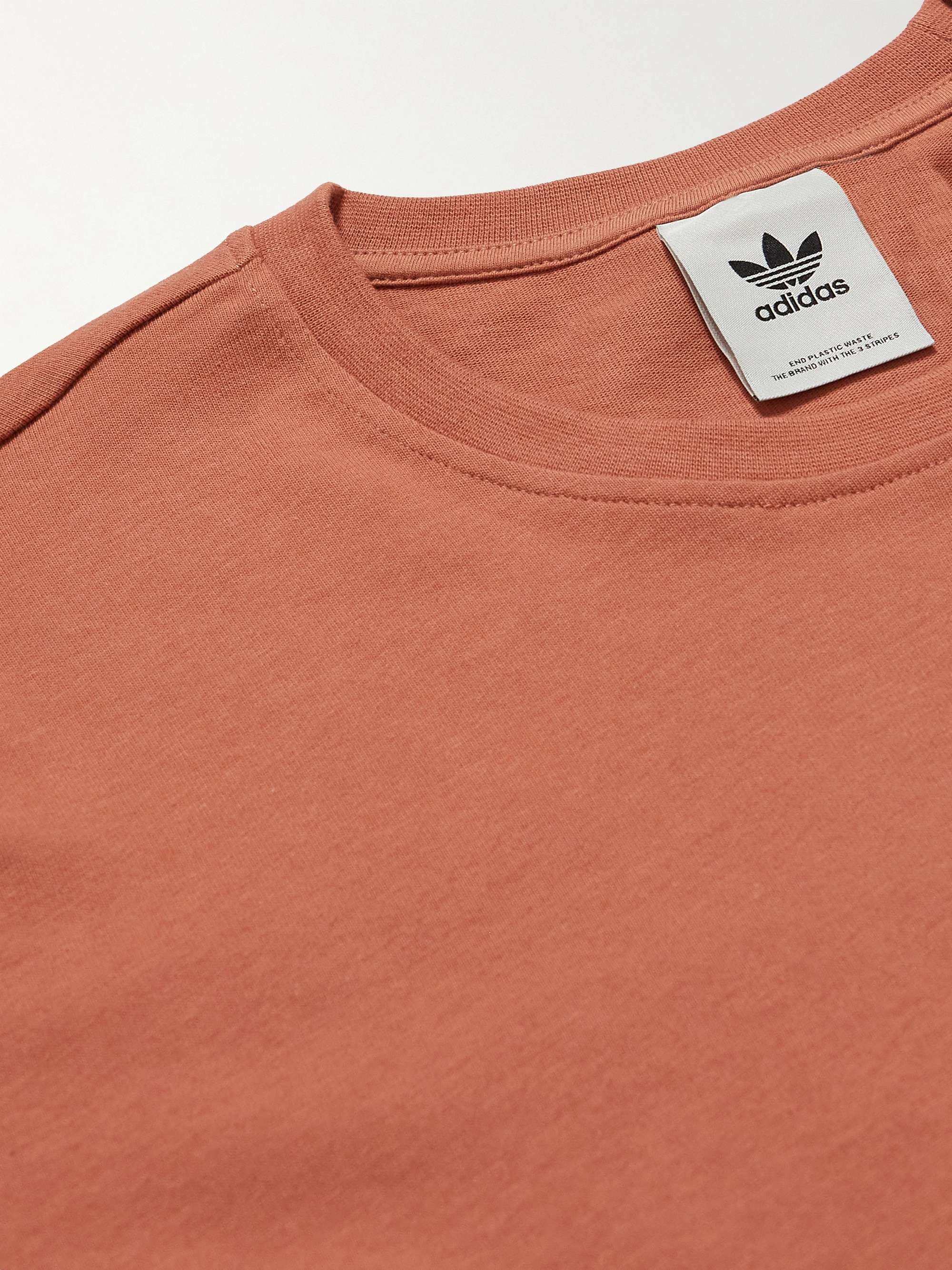 ADIDAS ORIGINALS Ozworld Logo-Embroidered Cotton-Jersey T-Shirt