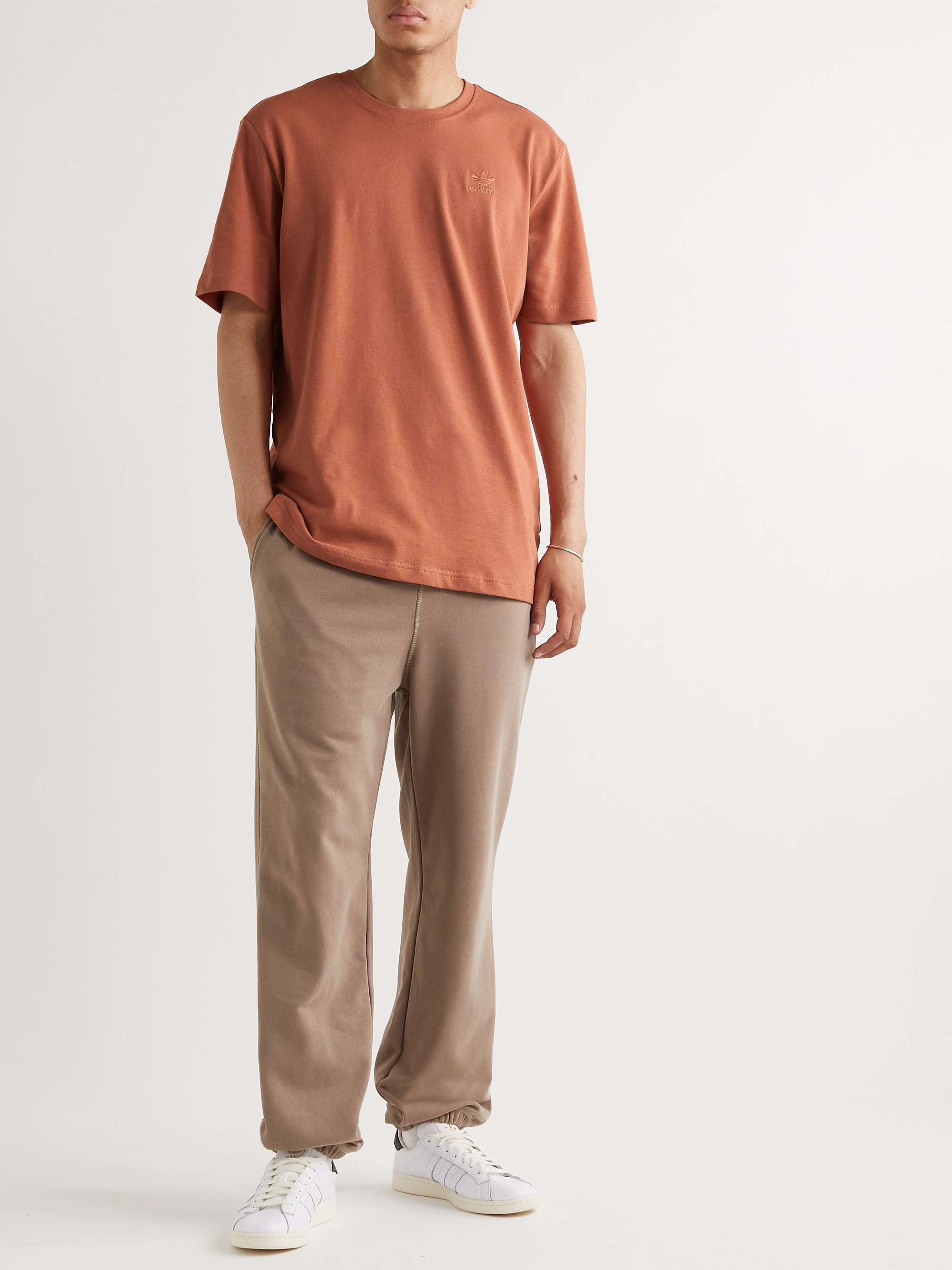 ADIDAS ORIGINALS Ozworld Logo-Embroidered Cotton-Jersey T-Shirt