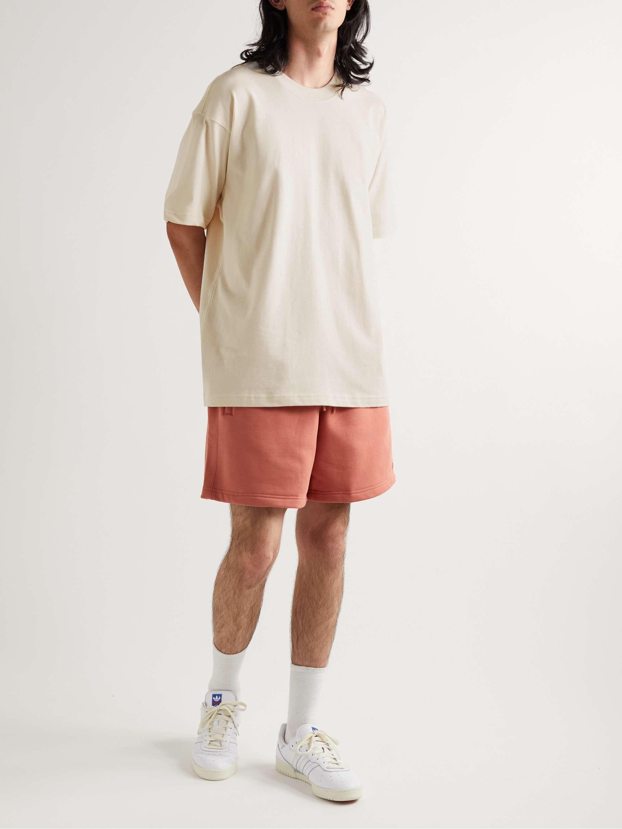 ADIDAS ORIGINALS Contempo Logo-Embroidered Organic Cotton-Jersey T-Shirt