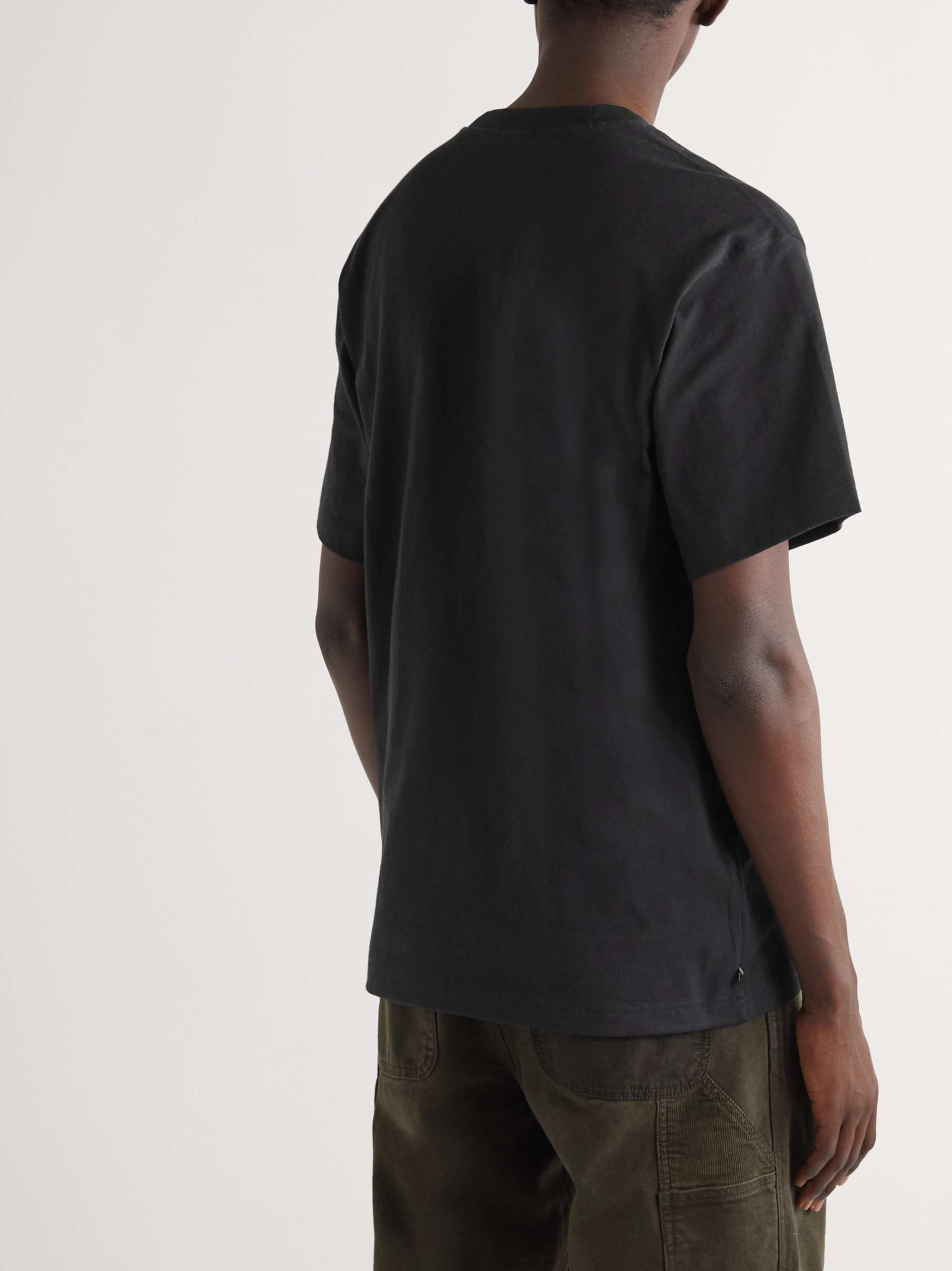 ADIDAS ORIGINALS Logo-Embroidered Organic Cotton-Jersey T-Shirt
