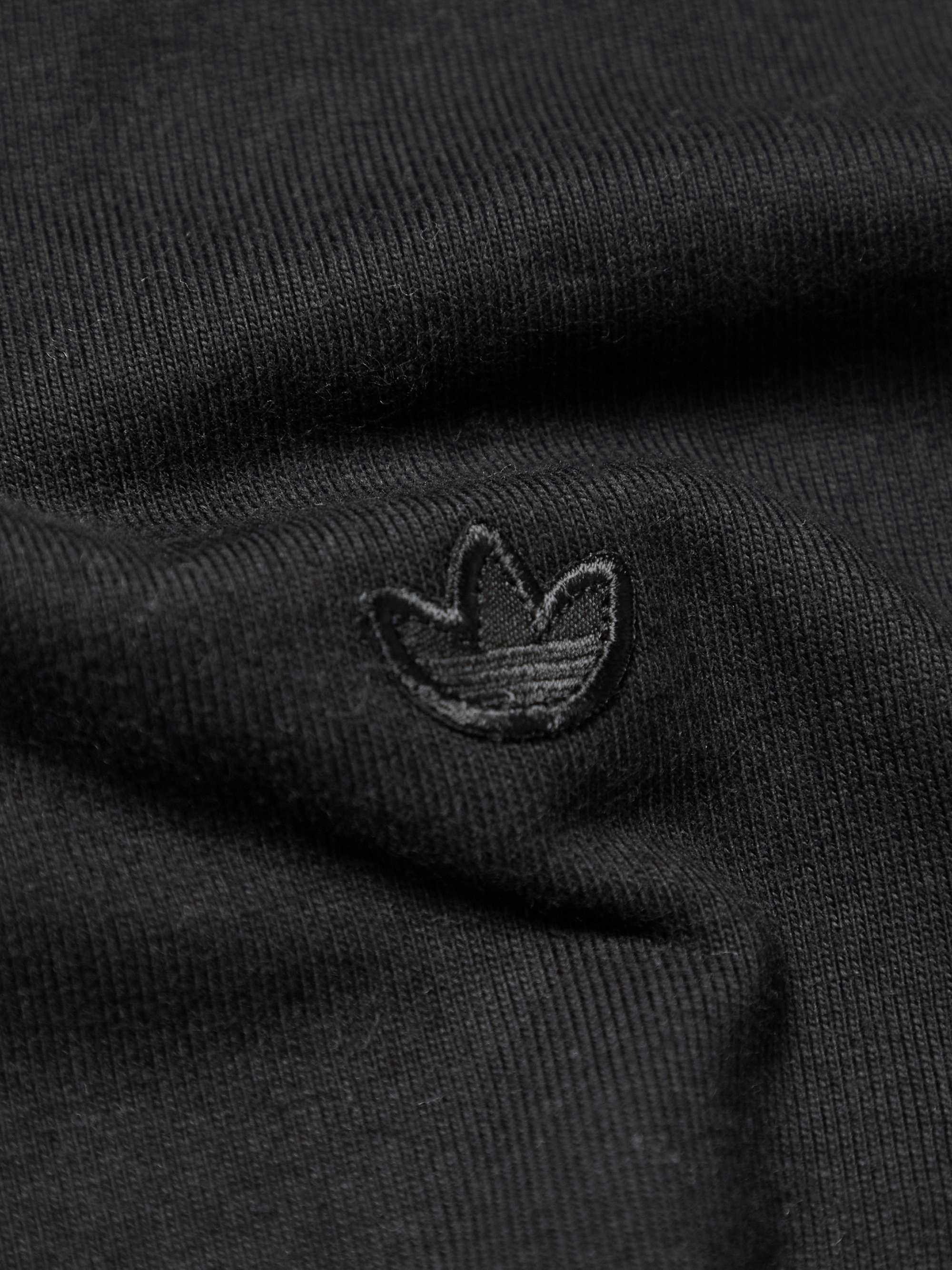 ADIDAS ORIGINALS Logo-Embroidered Organic Cotton-Jersey T-Shirt