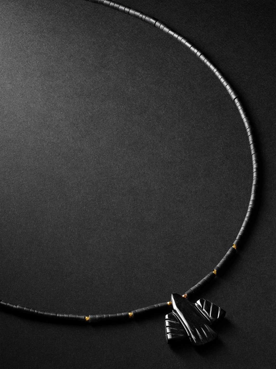 Jacquie Aiche Gold, Onyx And Beaded Necklace In Unknown