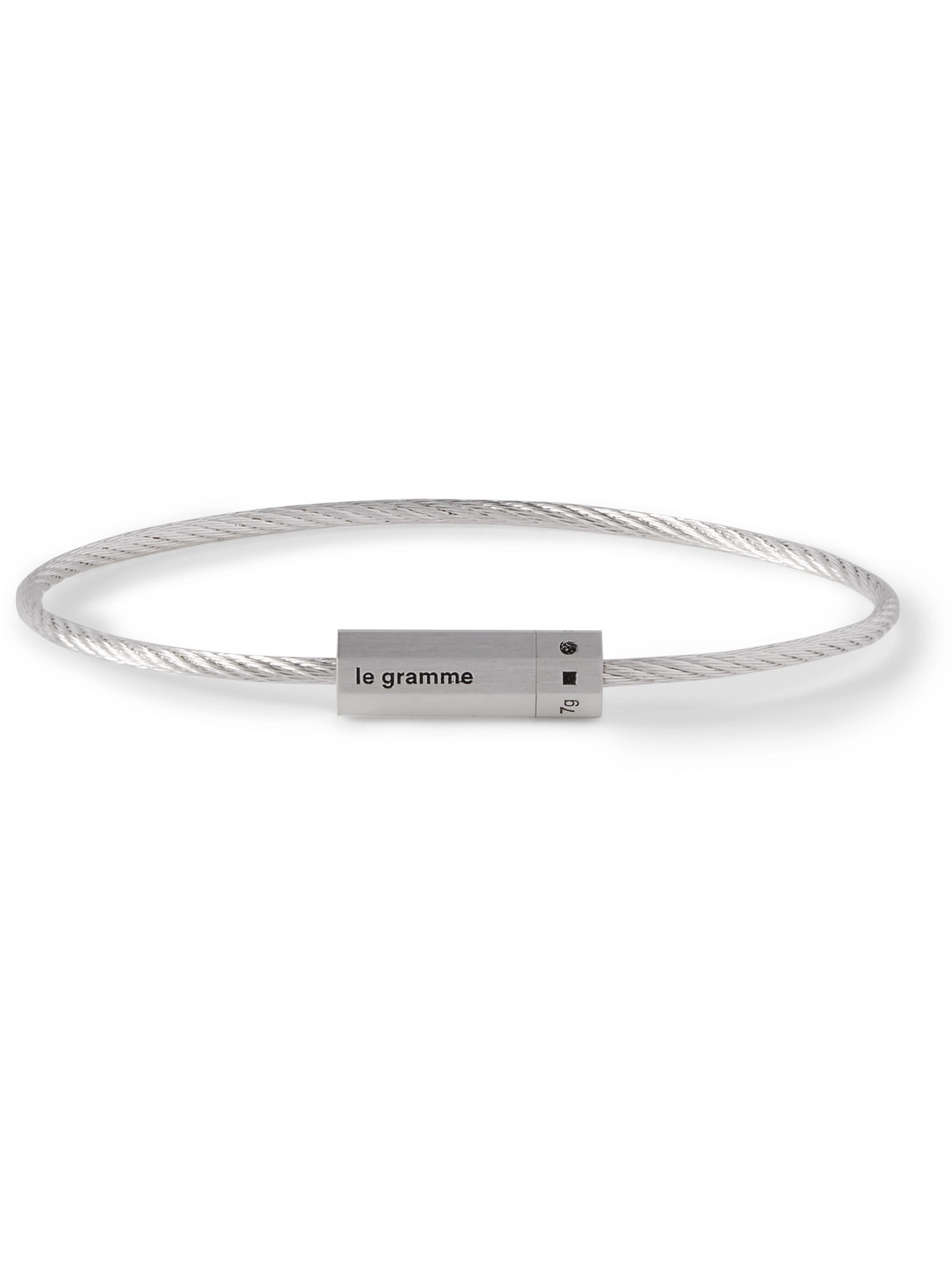 Le Gramme 7g Polished Sterling Silver Cable Bracelet In Silver