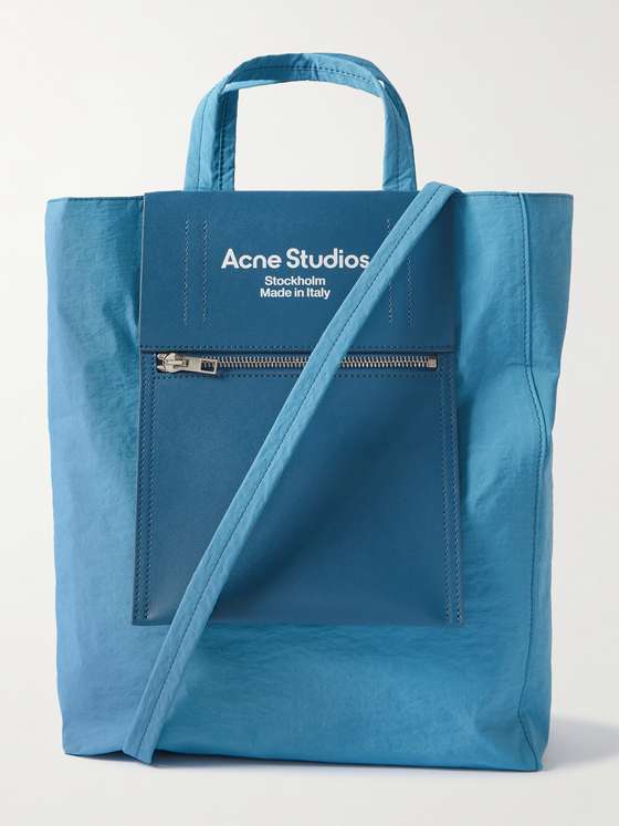 mrporter.com | Shell and Printed Leather Tote Bag