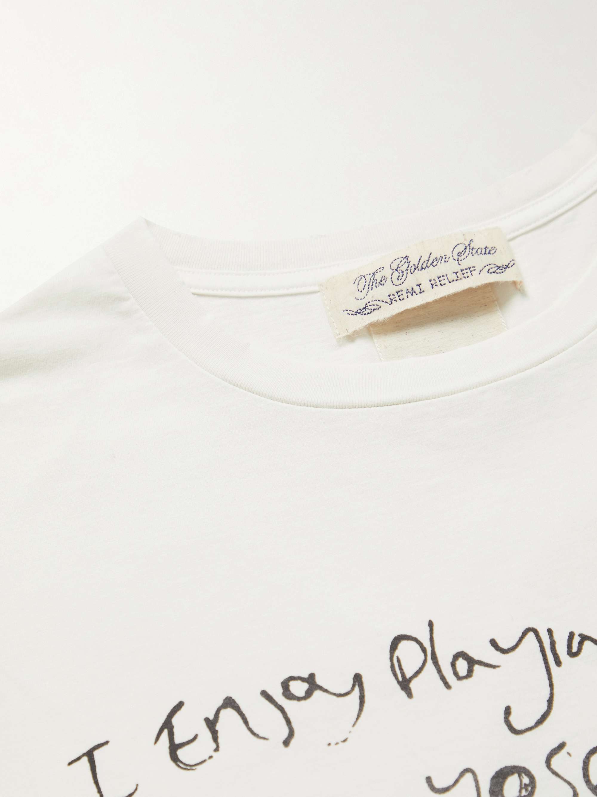 REMI RELIEF Yosemite Printed Cotton-Jersey T-Shirt