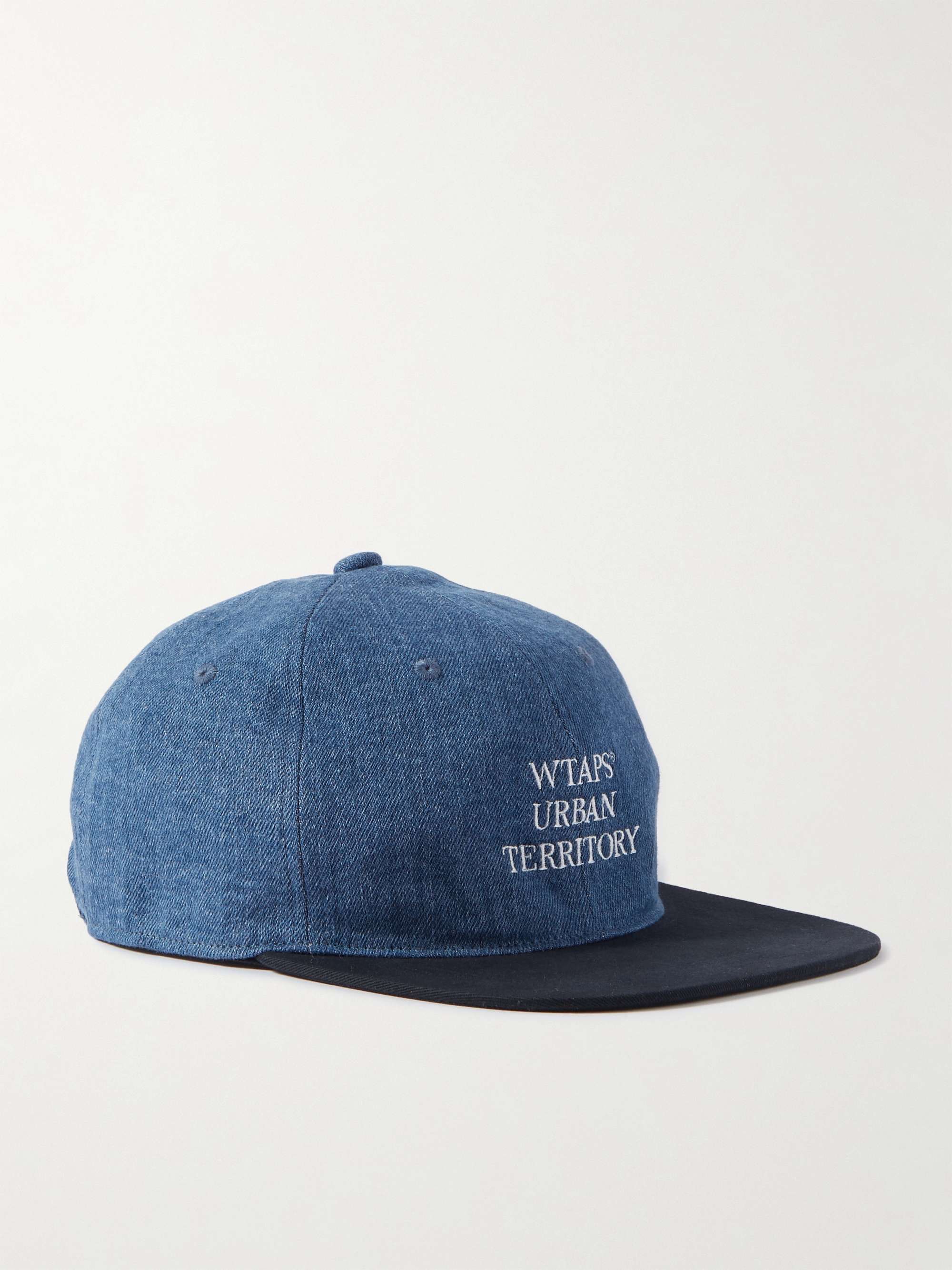 WTAPS® T-6H 02 Logo-Embroidered Denim and Cotton-Twill Baseball 