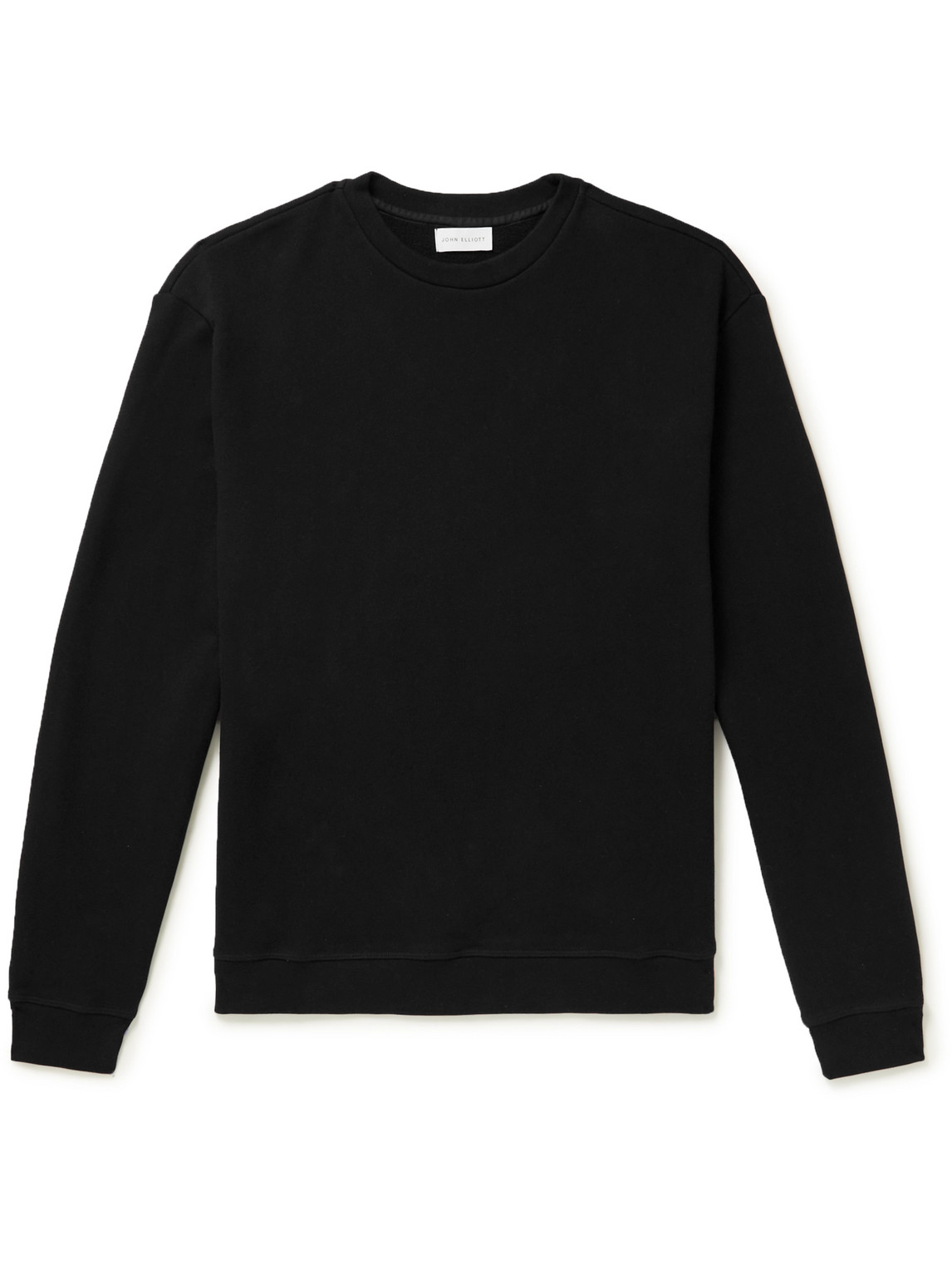 John Elliott Oversized Cotton-jersey Sweatshirt In Black
