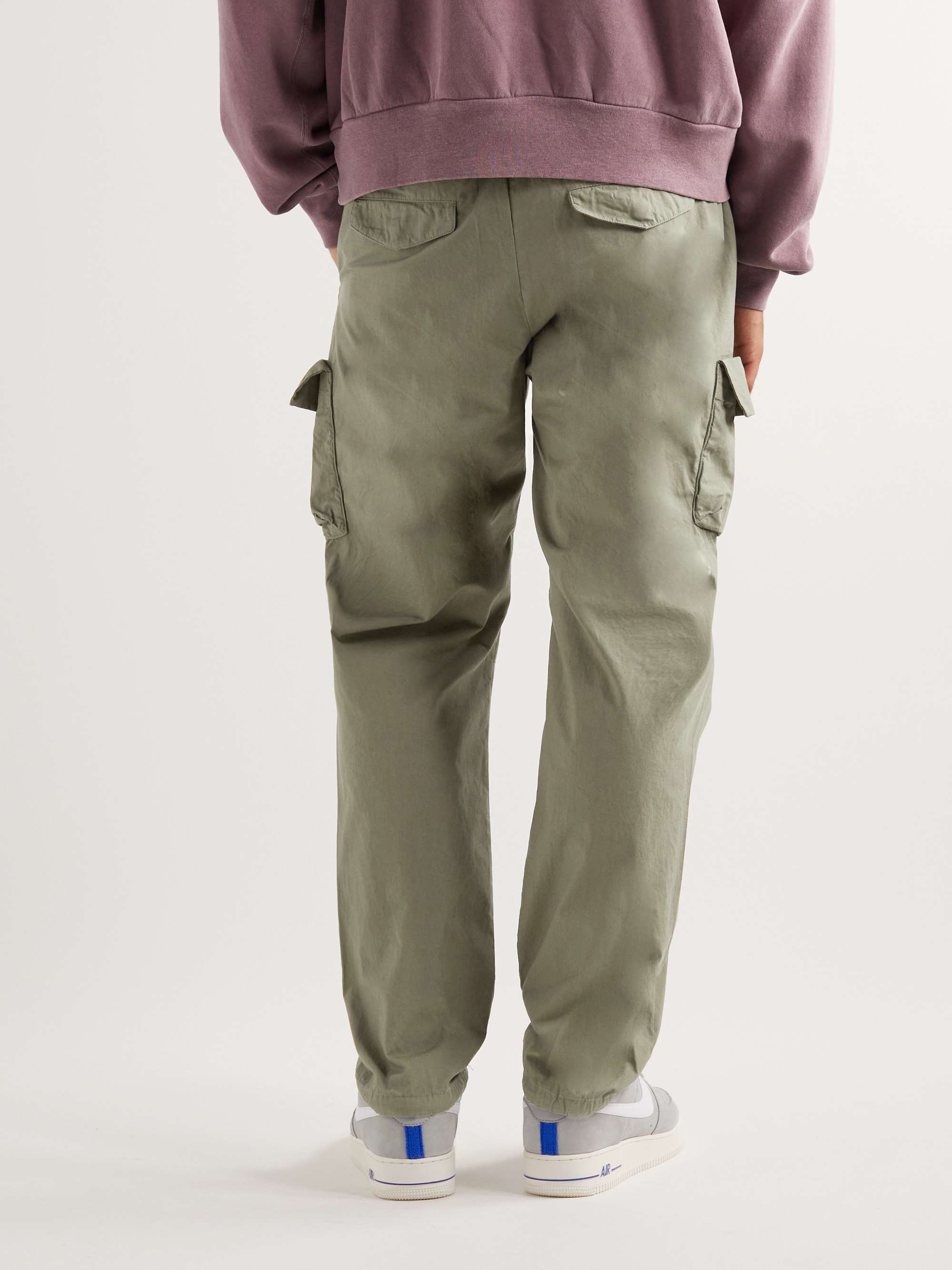 JOHN ELLIOTT Straight-Leg Cotton-Poplin Cargo Trousers