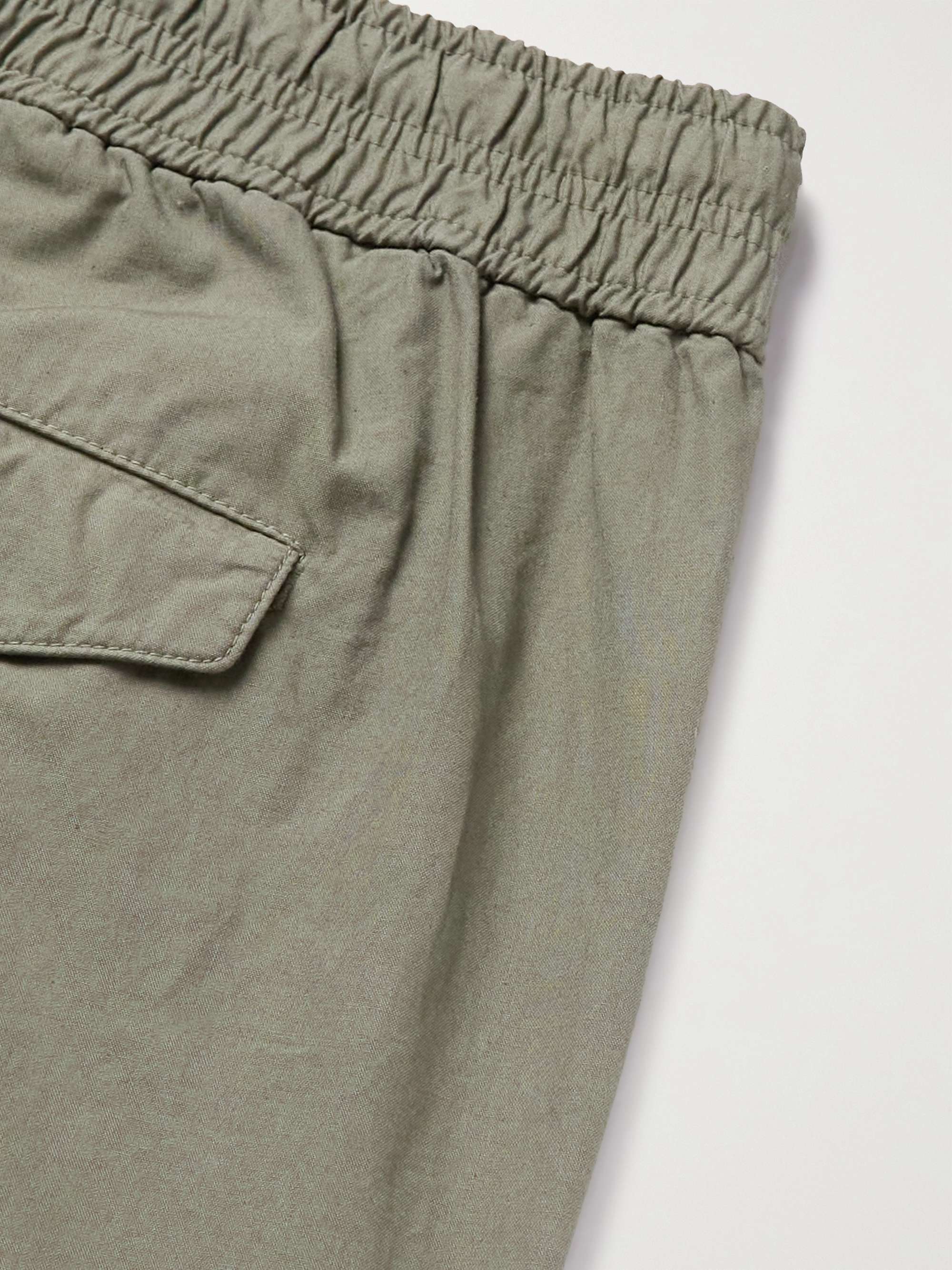 JOHN ELLIOTT Straight-Leg Cotton-Poplin Cargo Trousers