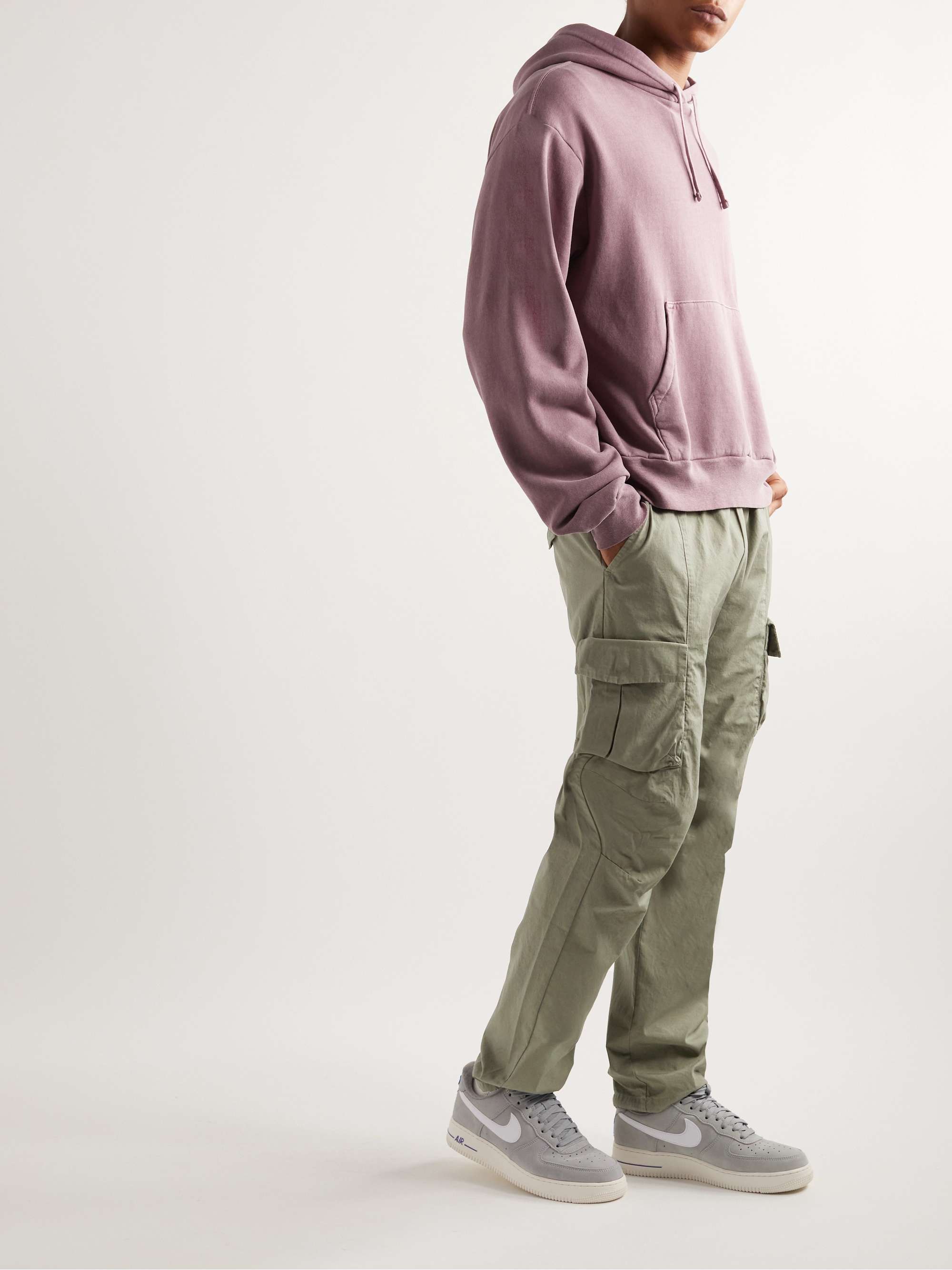JOHN ELLIOTT Straight-Leg Cotton-Poplin Cargo Trousers