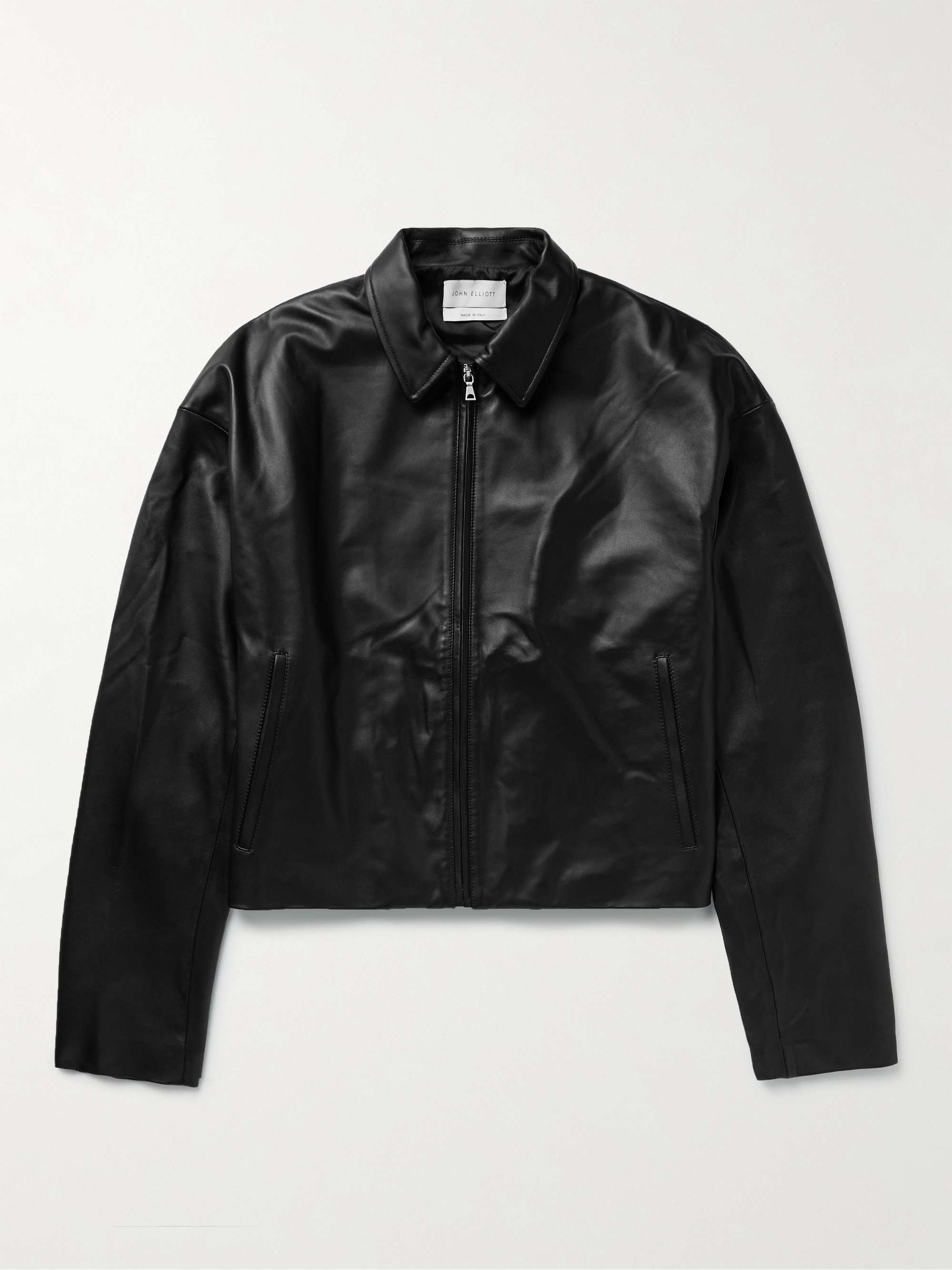 JOHN ELLIOTT Cropped Leather Jacket for Men | MR PORTER