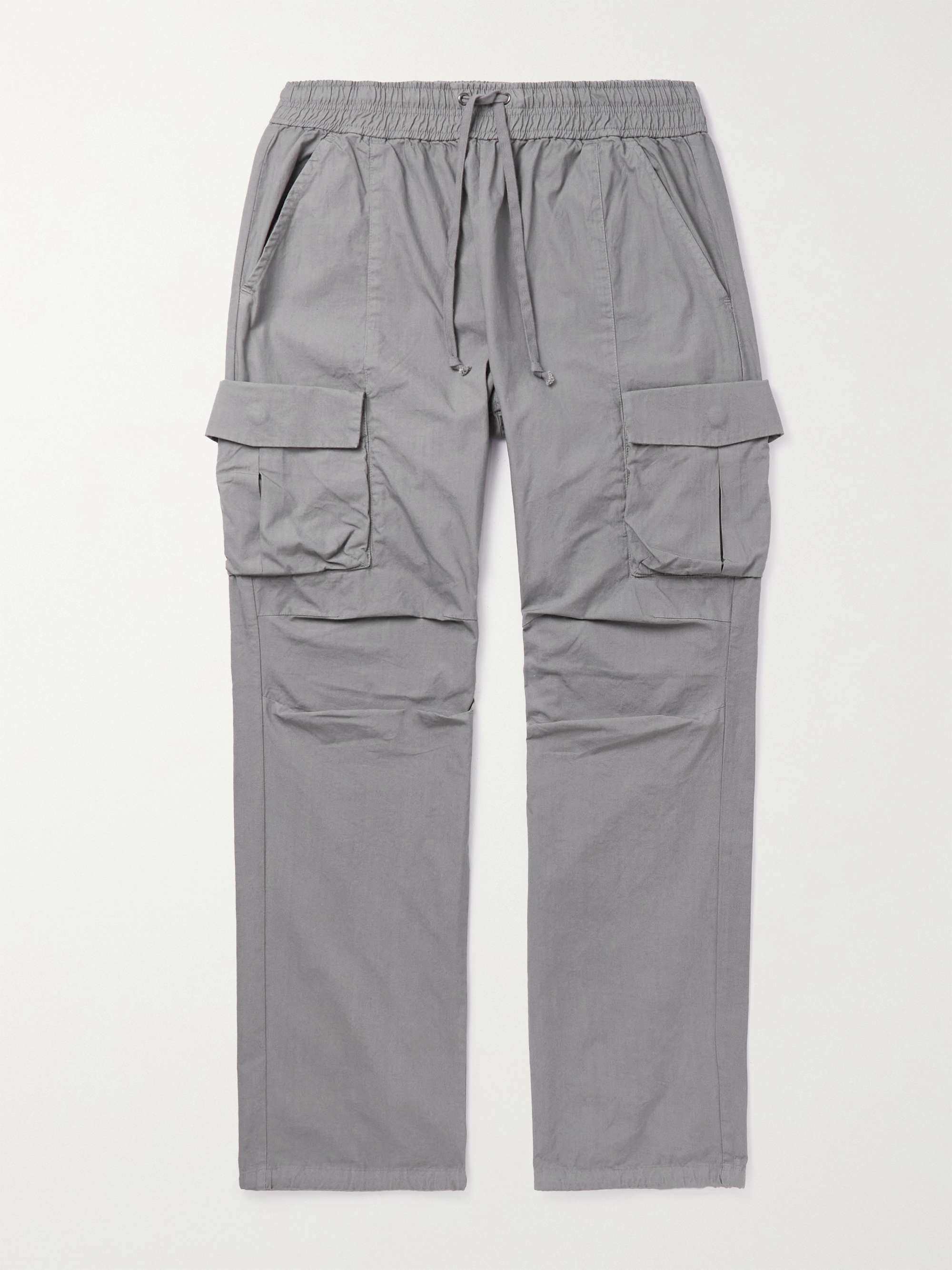 JOHN ELLIOTT Straight-Leg Cotton-Poplin Cargo Trousers