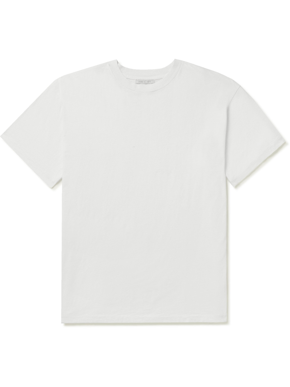 John Elliott University Oversized Cotton-jersey T-shirt In White