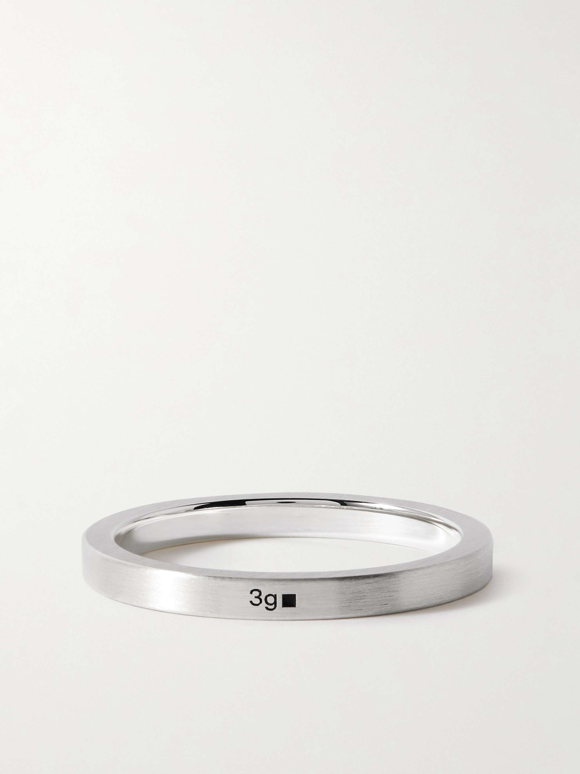 LE GRAMME Le 3 Brushed Sterling Silver Ring for Men