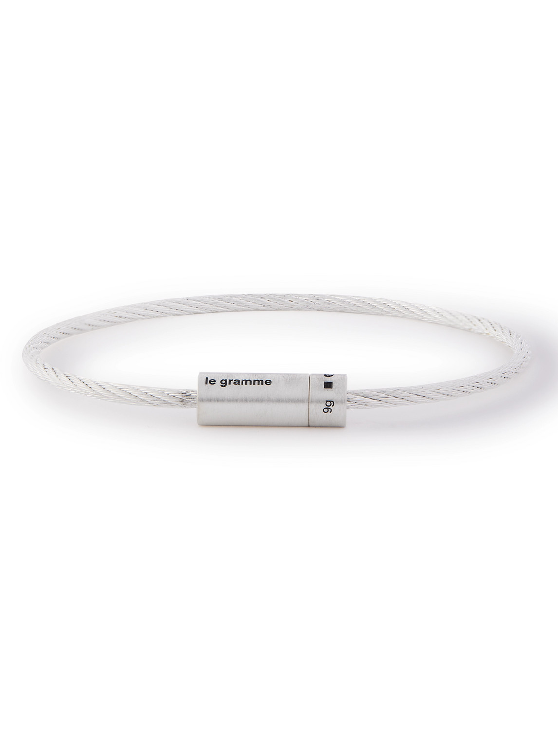 Le Gramme - Le Câble 9 Brushed Sterling Silver Bracelet - Men - Silver - 21