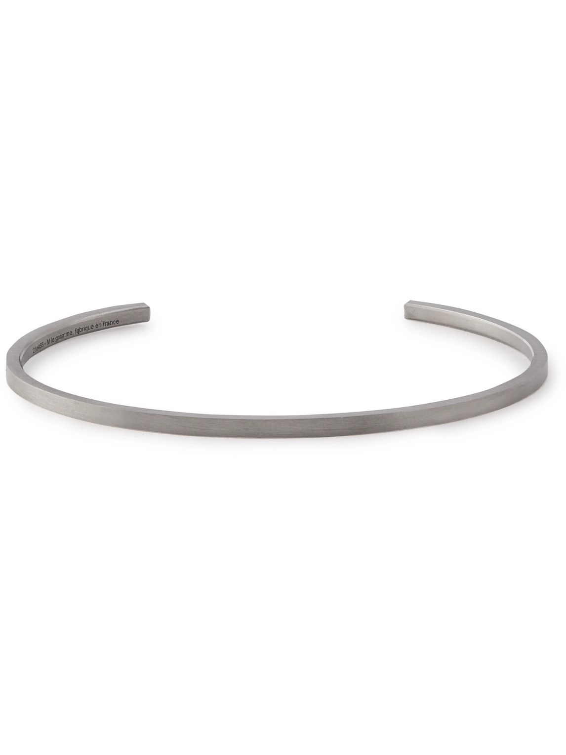 Le Gramme 7g Brushed Ruthenium-plated Cuff In Silver