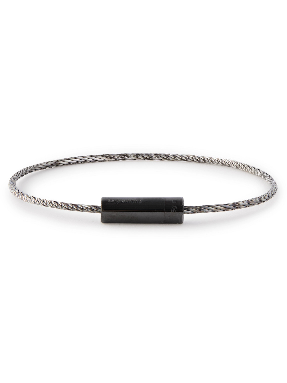 Le Gramme - 5g Silver-Tone Polished-Ceramic Bracelet - Men - Black - 18