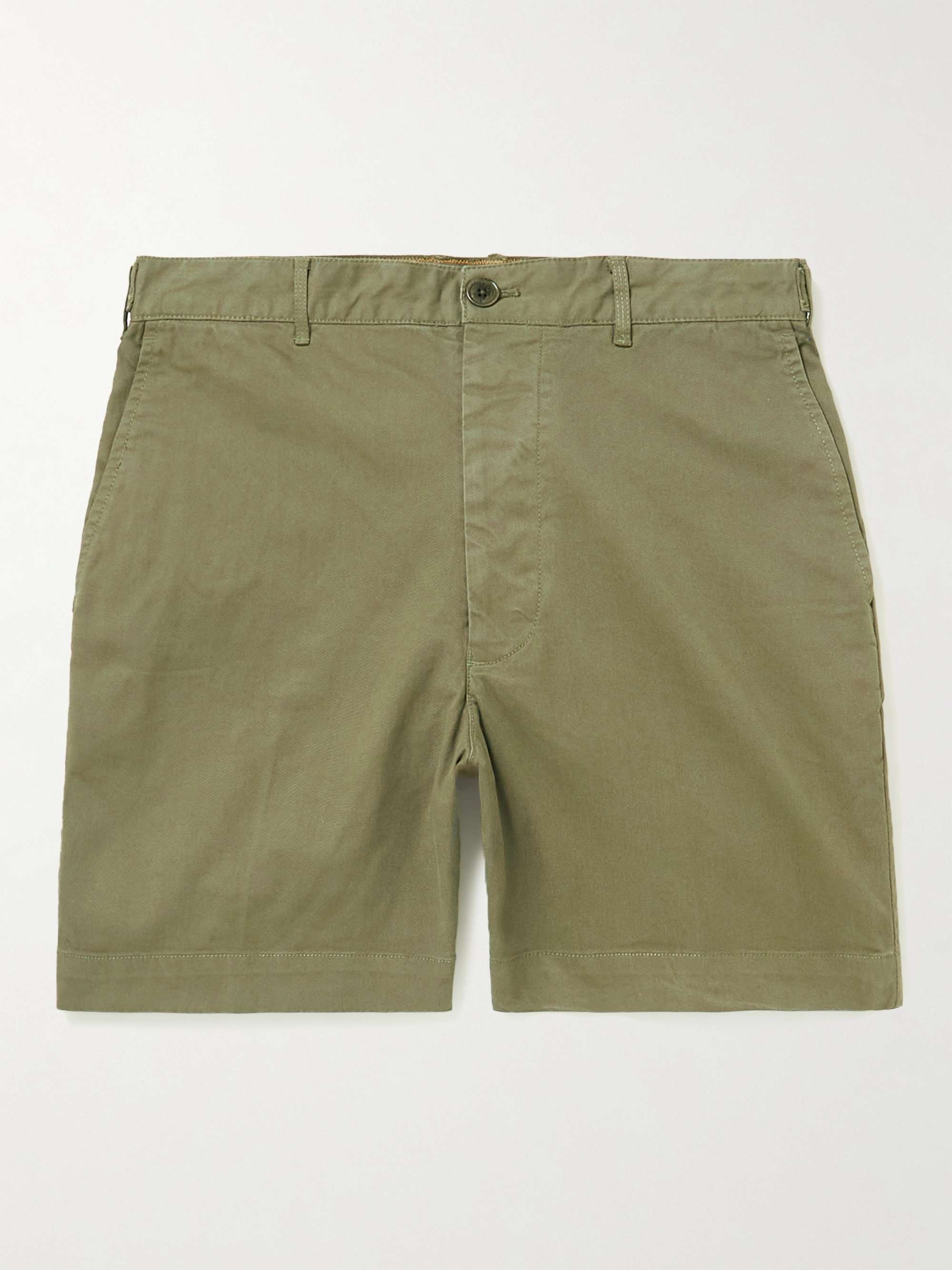 ALEX MILL Mercer Straight-Leg Cotton-Blend Twill Chino Shorts