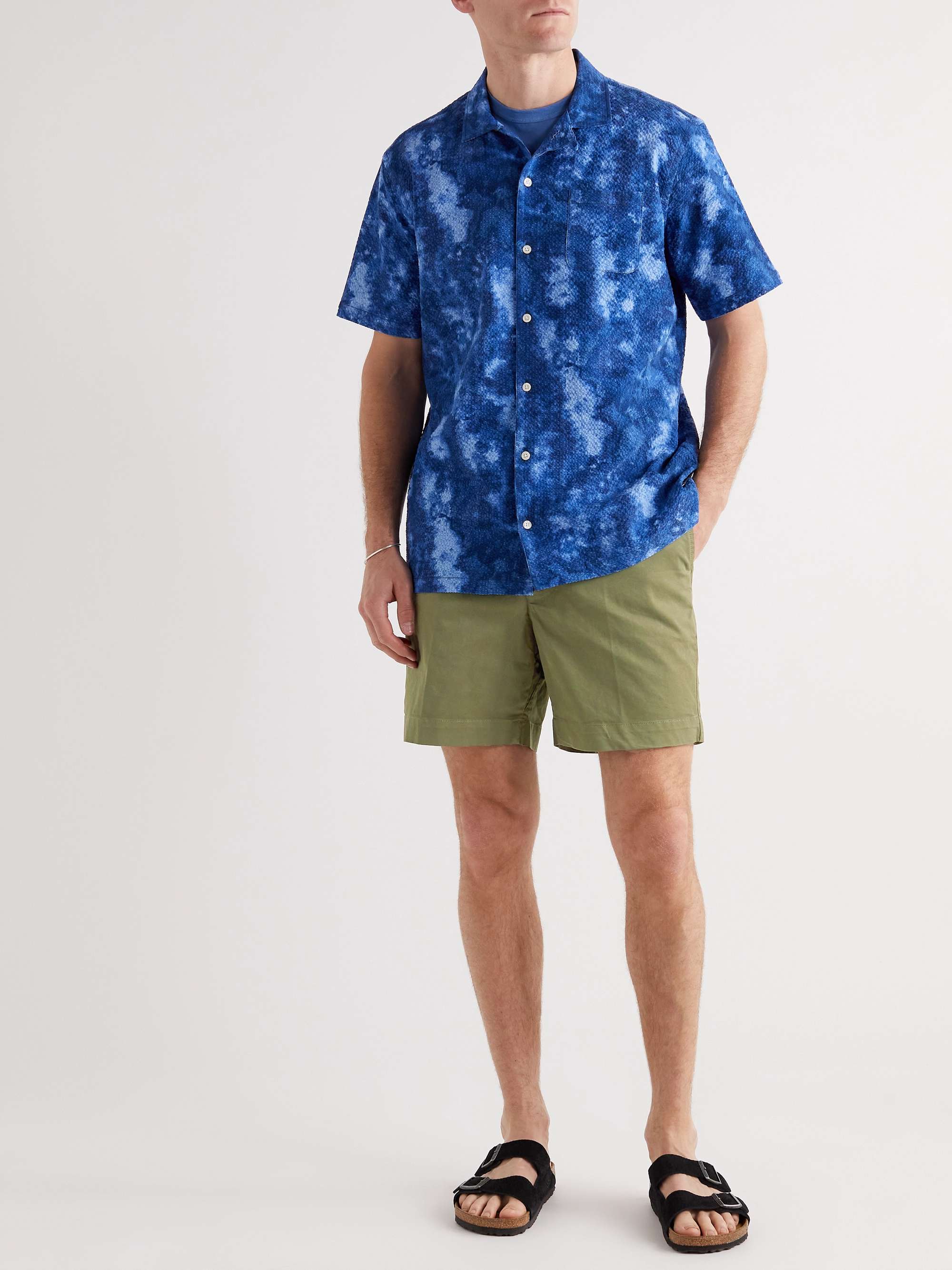 ALEX MILL Mercer Straight-Leg Cotton-Blend Twill Chino Shorts
