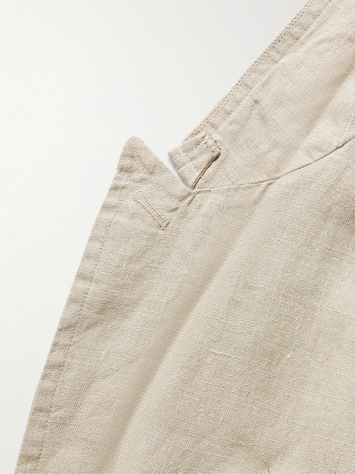 Shop Alex Mill Mercer Unstructured Garment-dyed Linen Blazer In Neutrals