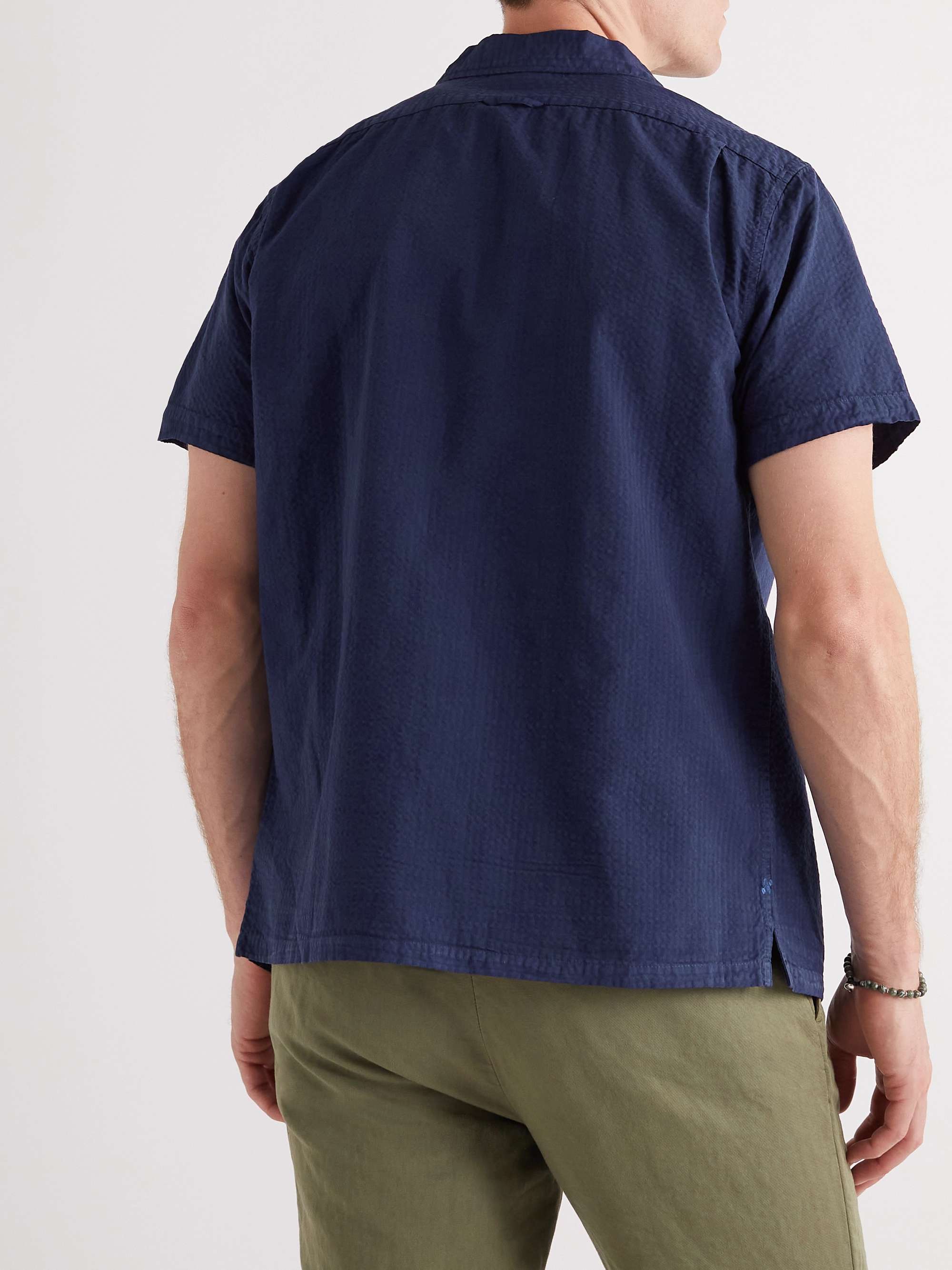 ALEX MILL Convertible-Collar Cotton-Seersucker Shirt for Men | MR PORTER