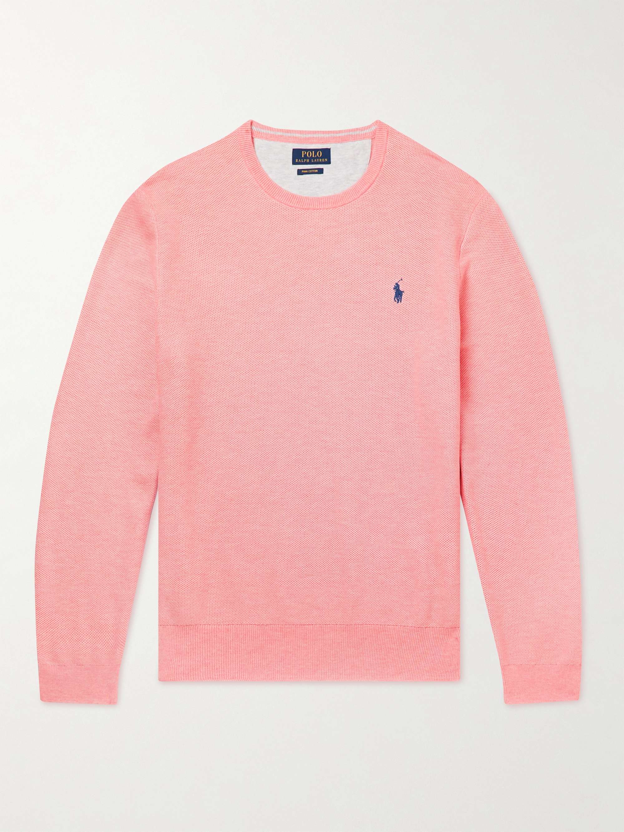 POLO RALPH LAUREN Honeycomb-Knit Pima Cotton Sweater