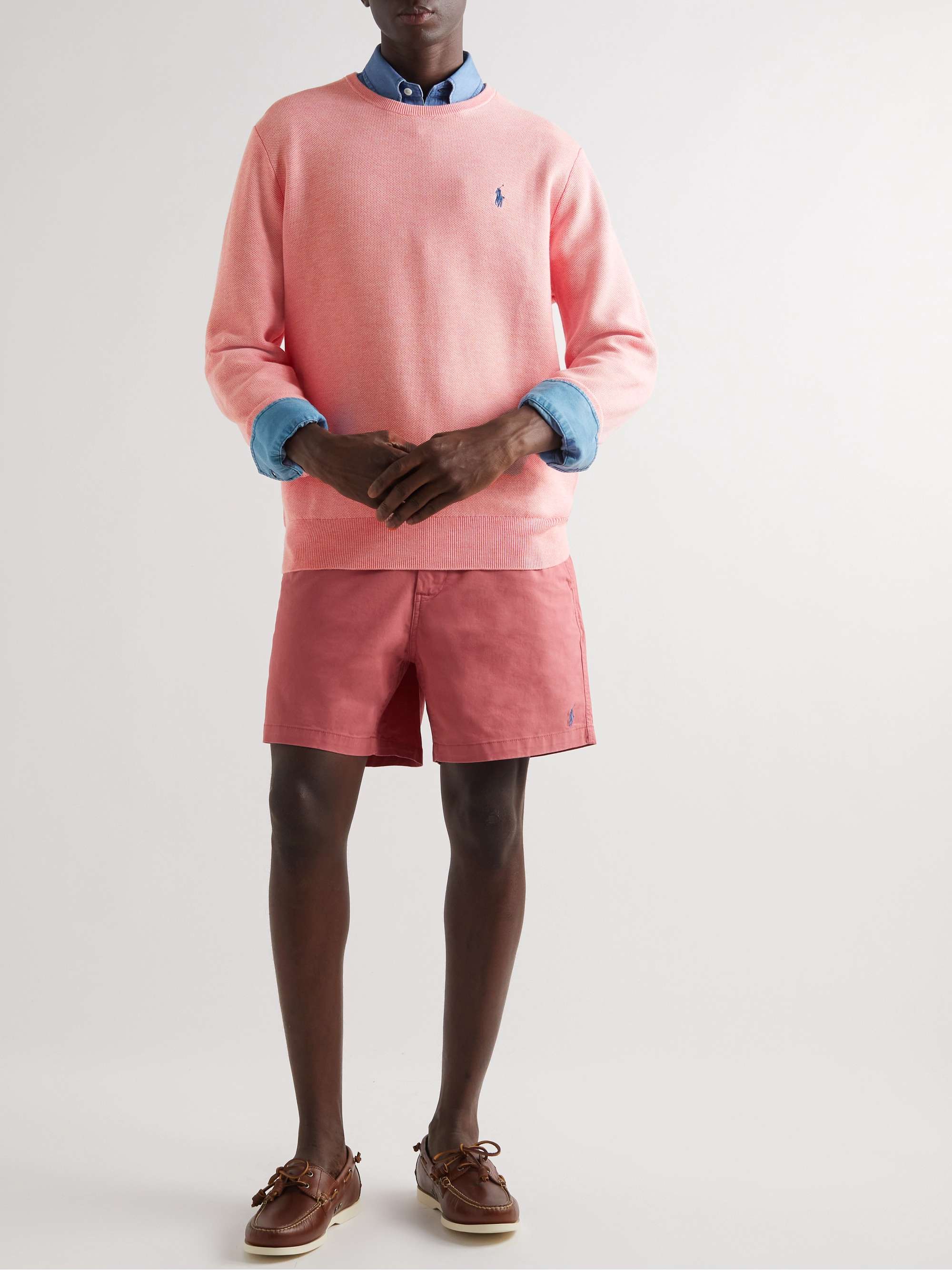 POLO RALPH LAUREN Honeycomb-Knit Pima Cotton Sweater